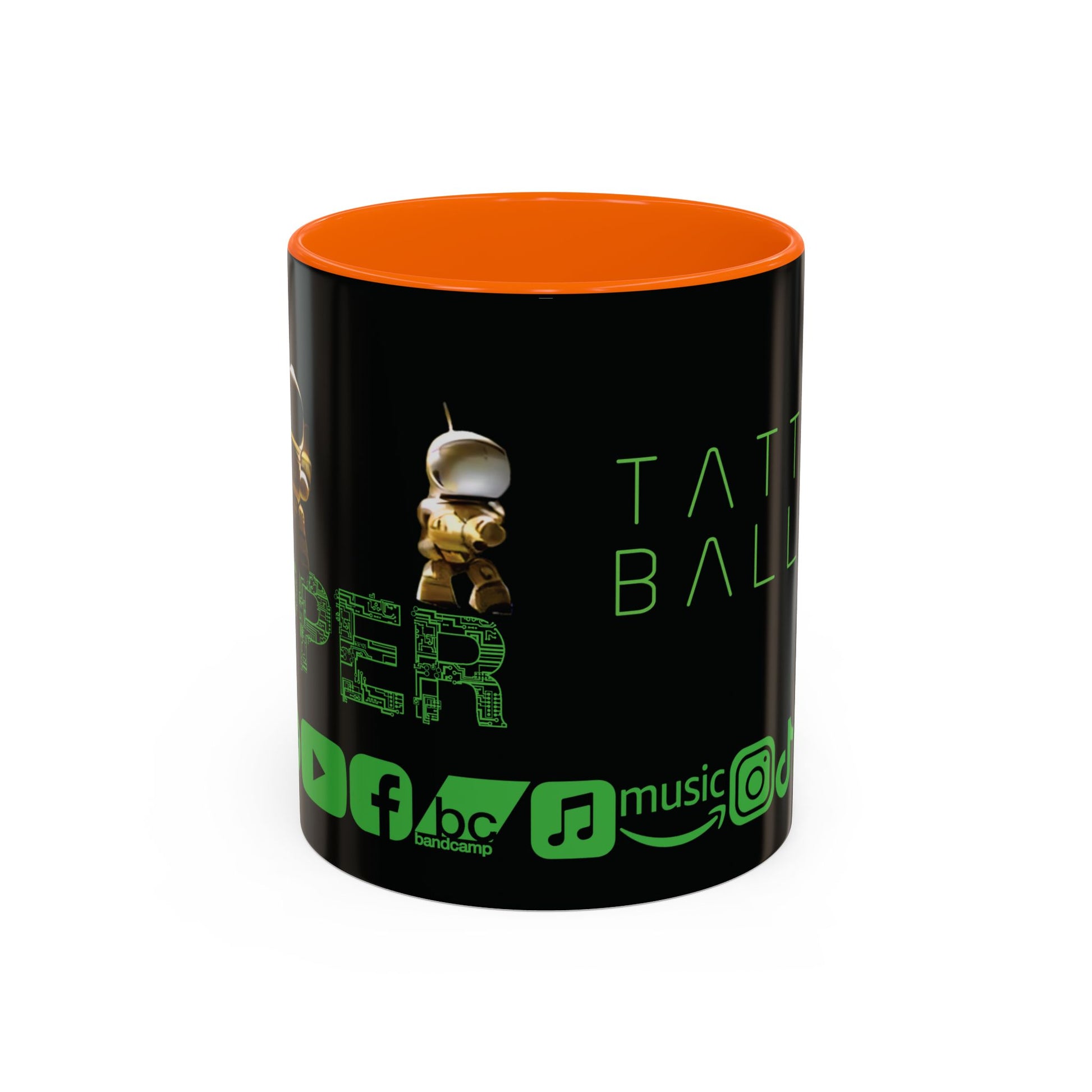 "Zapper" by Tattooed Balloon,  Accent Coffee Mug for TB Lovers