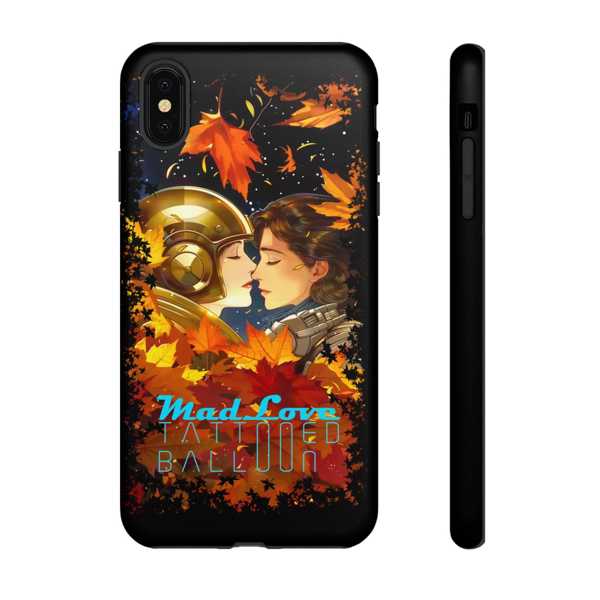 "Mad Love" Phone Case, Fall Themed Phone Accessory, Cute Couple Protector, Seasonal Tech Accessories, Gift for Him or Her