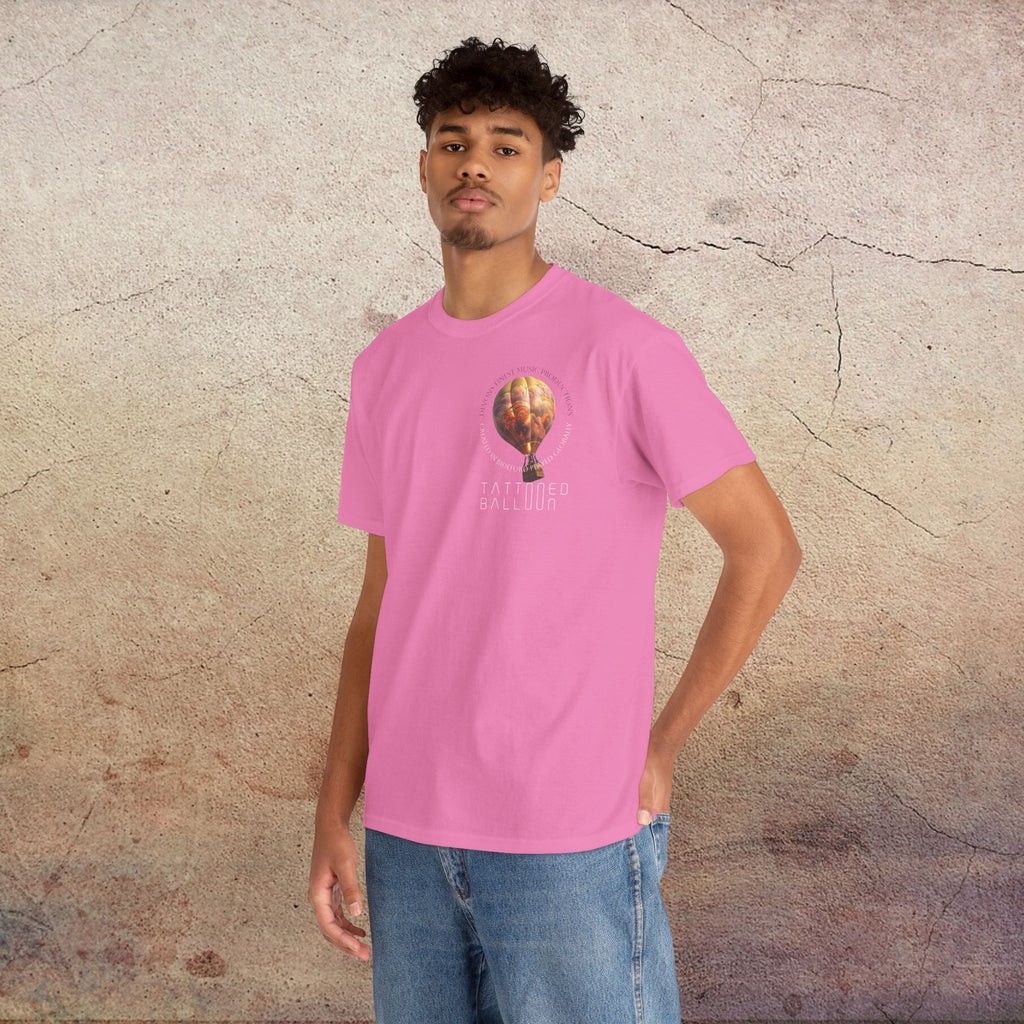 Tattooed Balloon Tee, Casual Wear, Outdoor Adventure T-Shirt, Festival Apparel, Summer Vibes Clothing, Unique Gift Idea