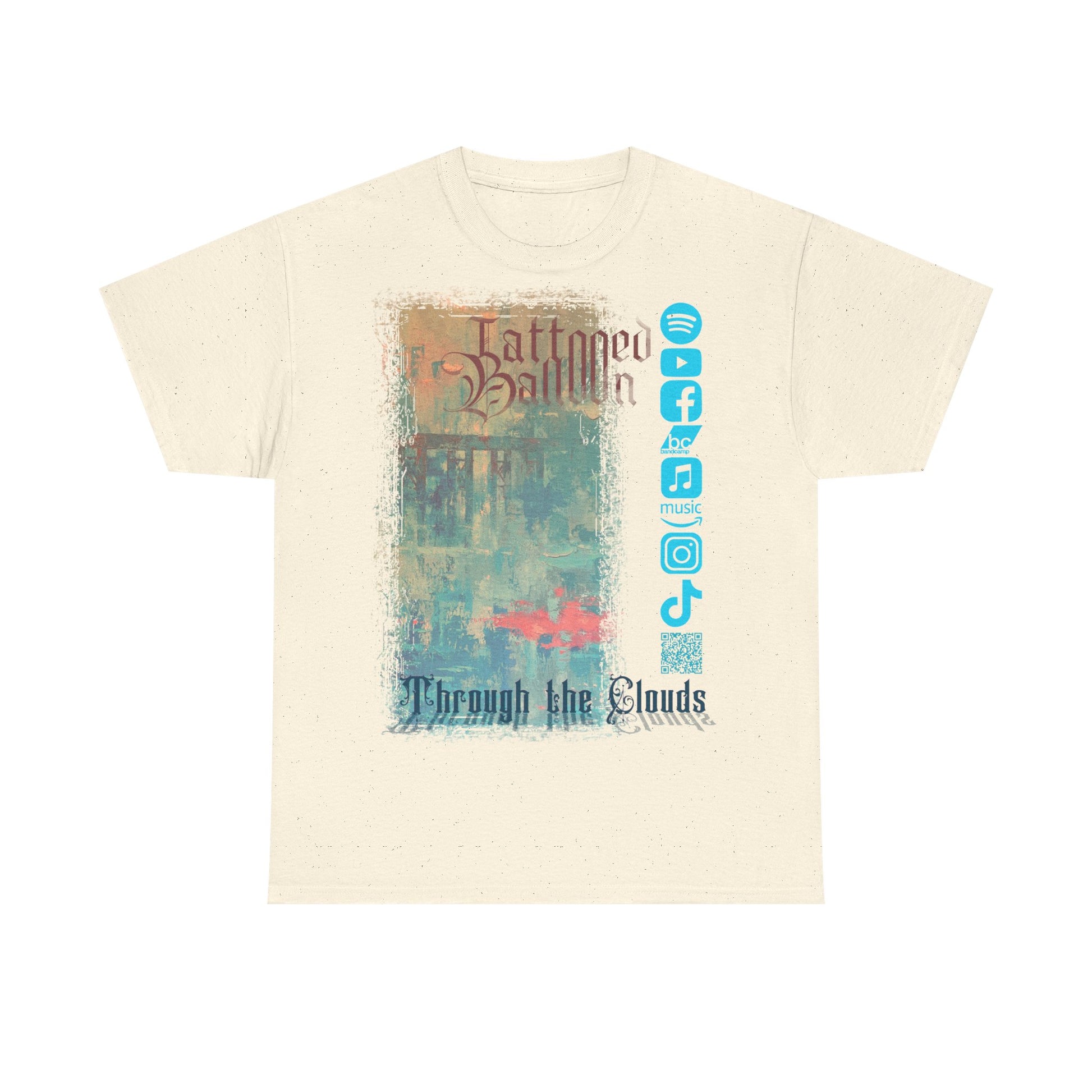 "Through The Clouds" Album Tee by Tattooed Balloon, Festival Apparel