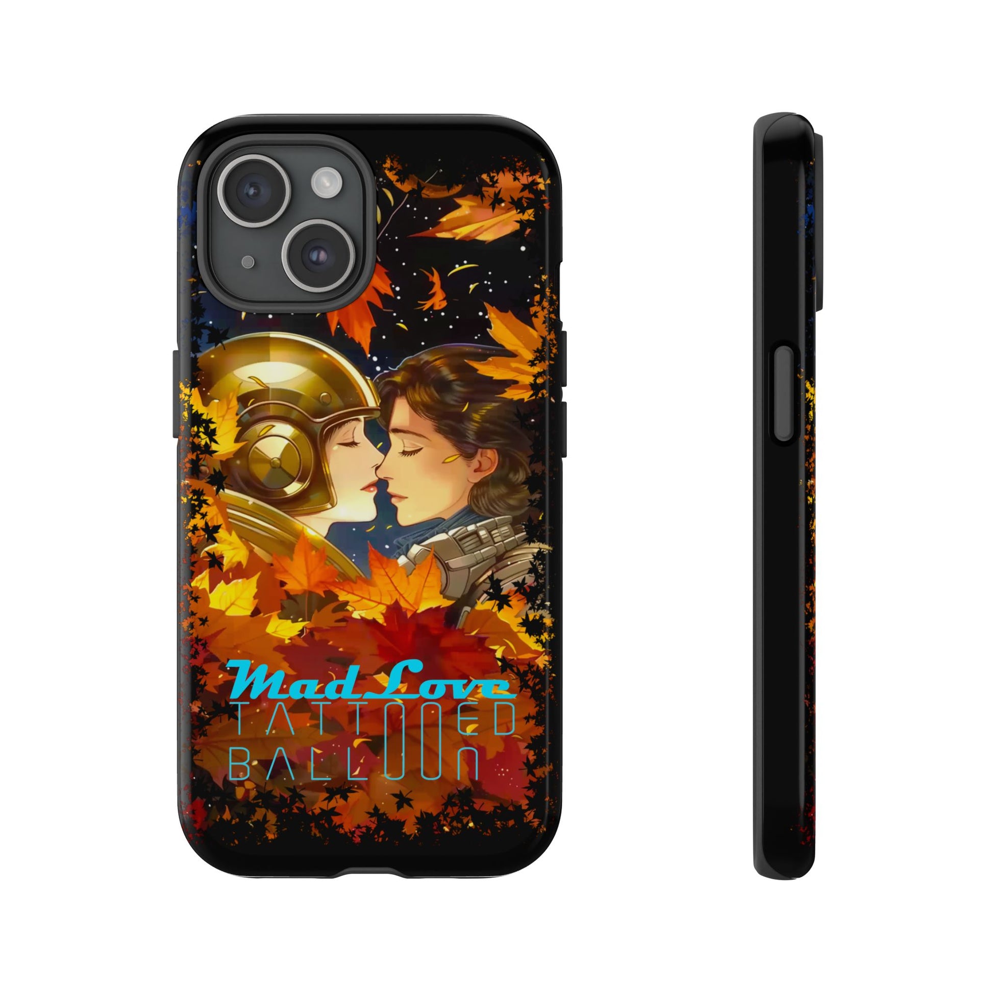 "Mad Love" Phone Case, Fall Themed Phone Accessory, Cute Couple Protector, Seasonal Tech Accessories, Gift for Him or Her
