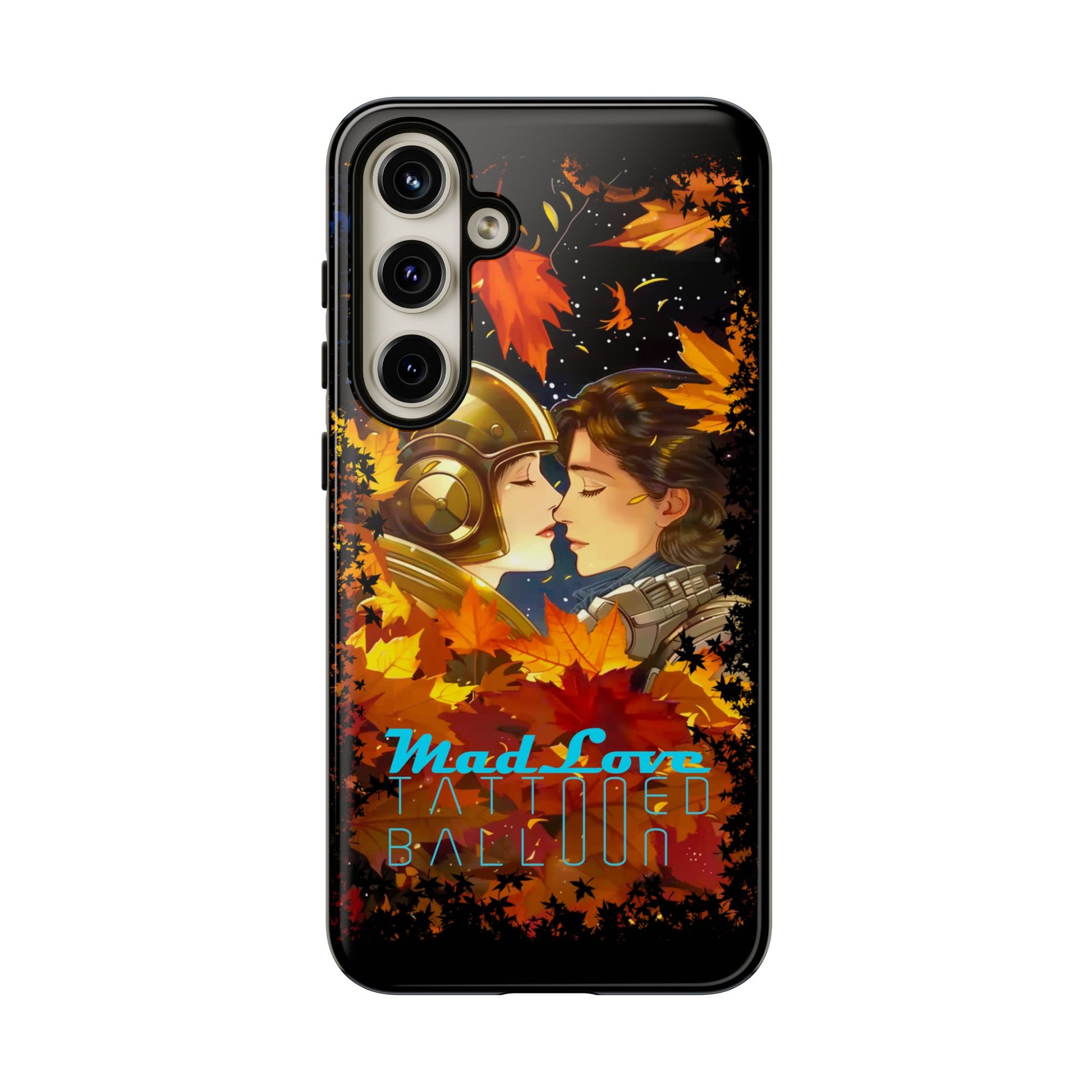 "Mad Love" Phone Case, Fall Themed Phone Accessory, Cute Couple Protector, Seasonal Tech Accessories, Gift for Him or Her