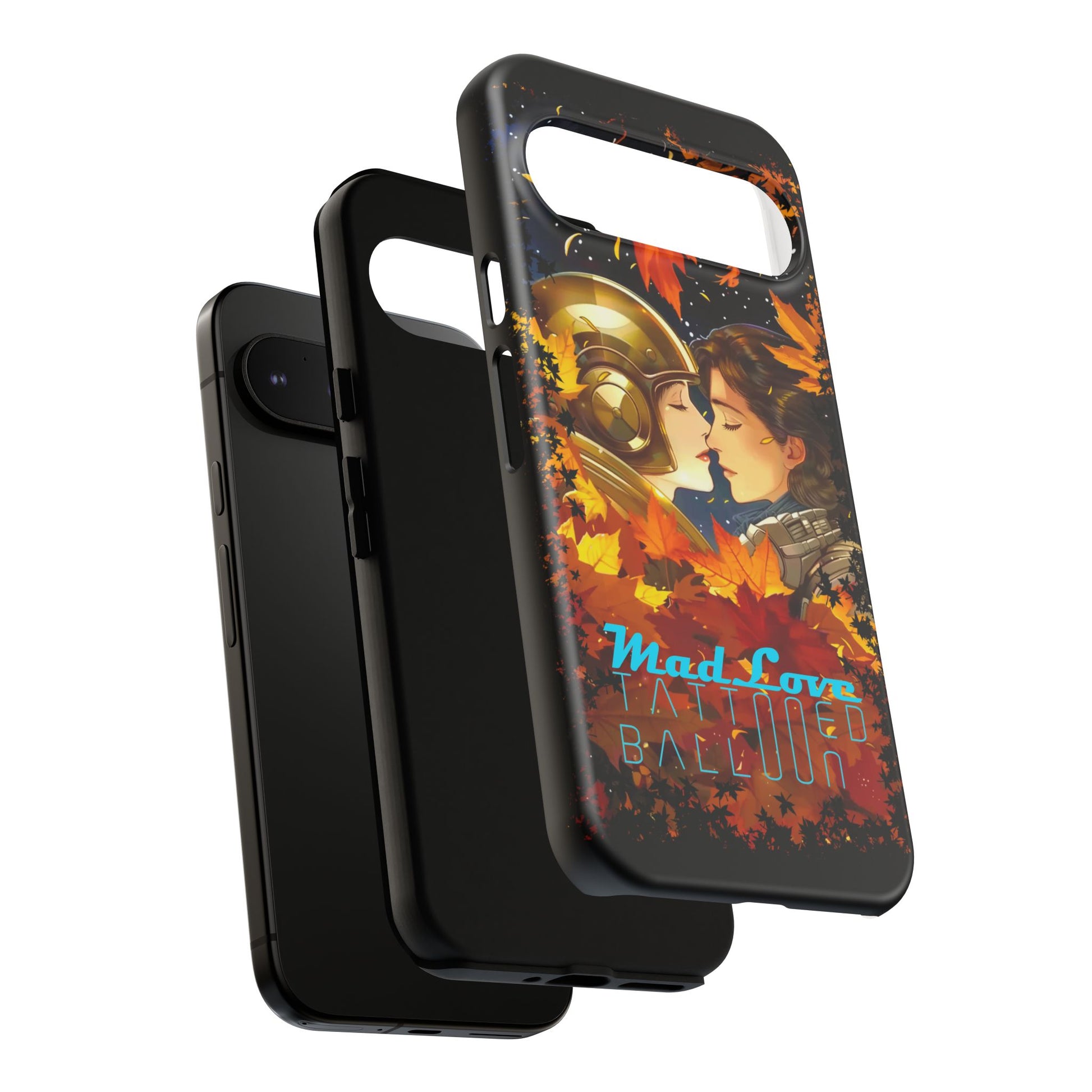 "Mad Love" Phone Case, Fall Themed Phone Accessory, Cute Couple Protector, Seasonal Tech Accessories, Gift for Him or Her