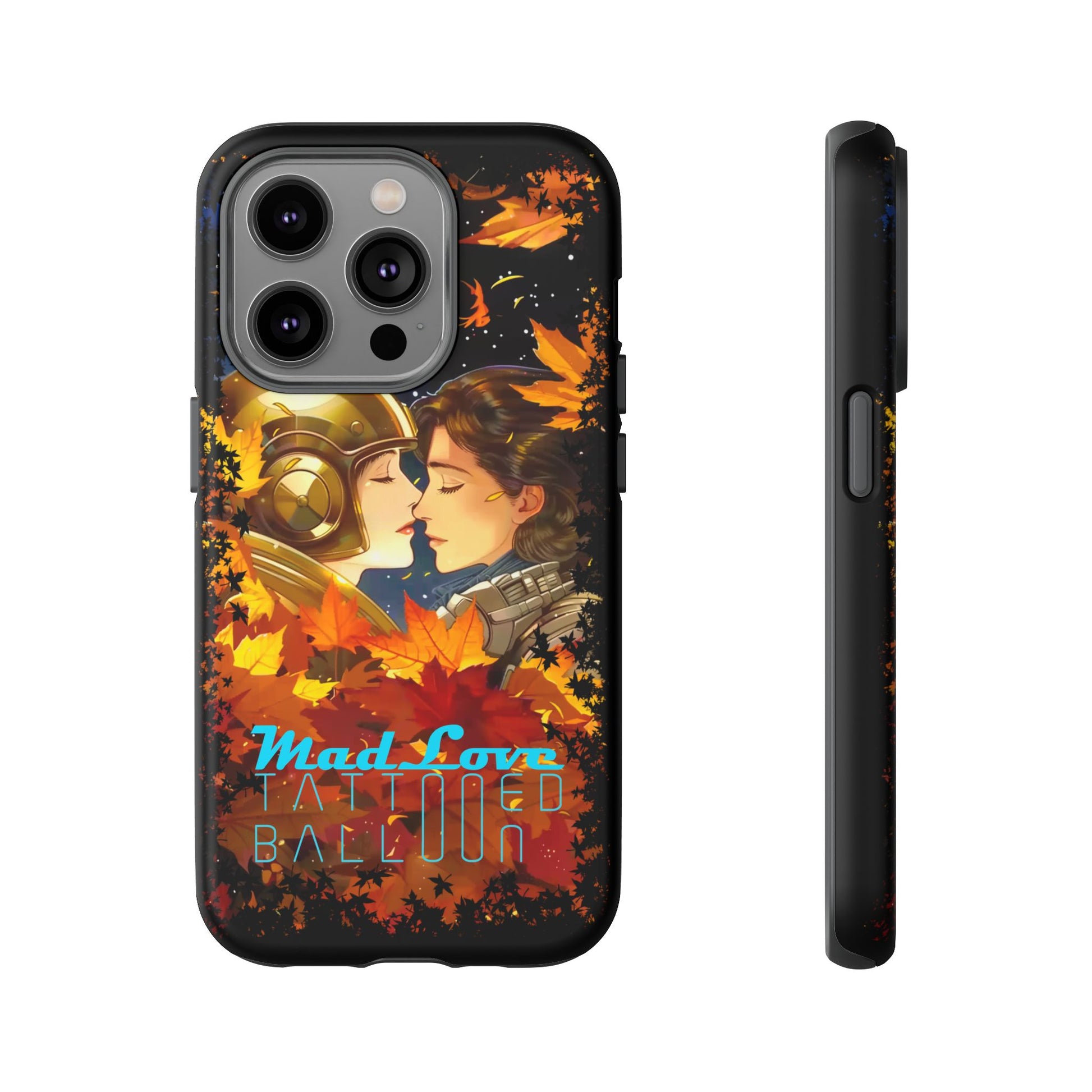 "Mad Love" Phone Case, Fall Themed Phone Accessory, Cute Couple Protector, Seasonal Tech Accessories, Gift for Him or Her