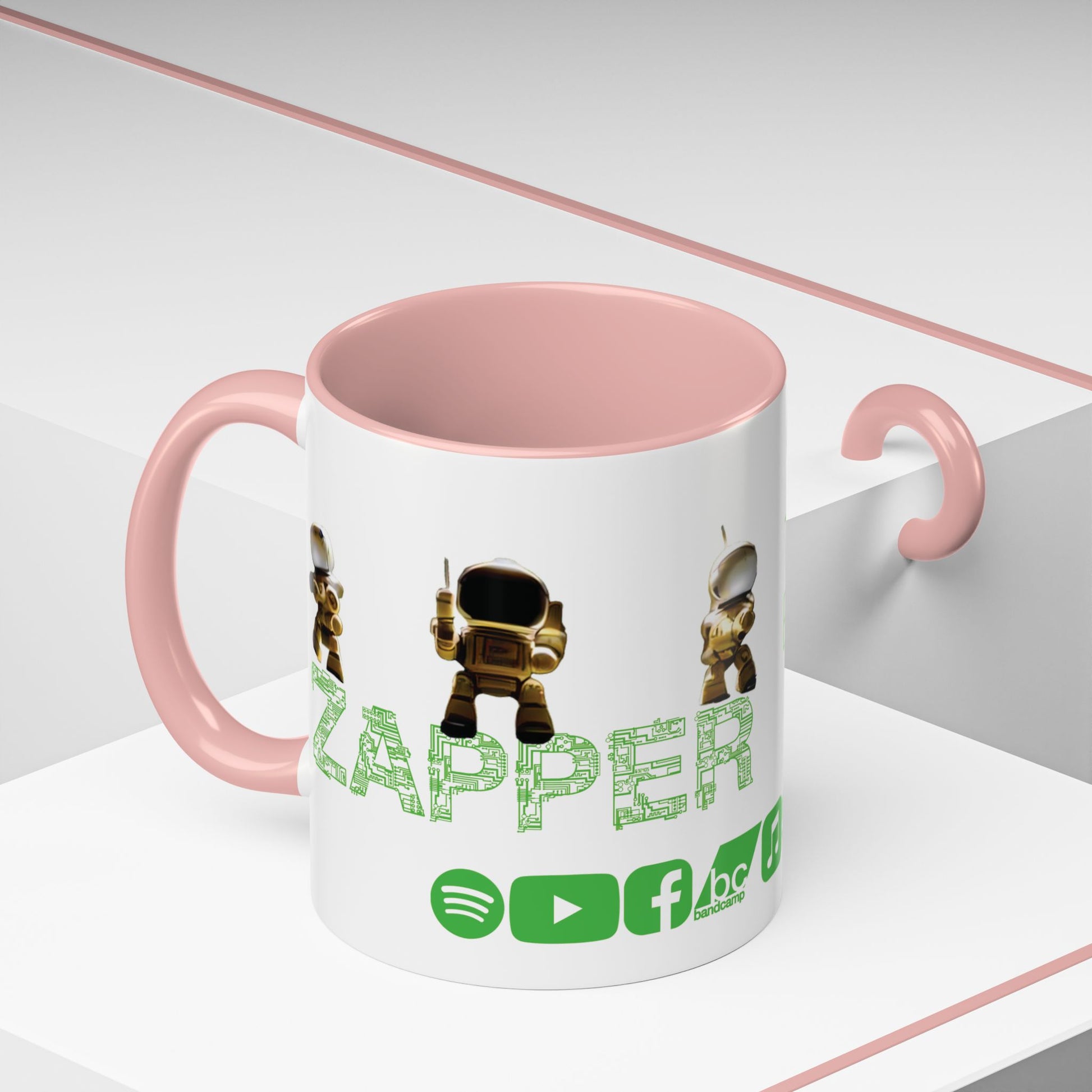 "Zapper" by Tattooed Balloon, Accent Coffee Mug for TB Lovers.