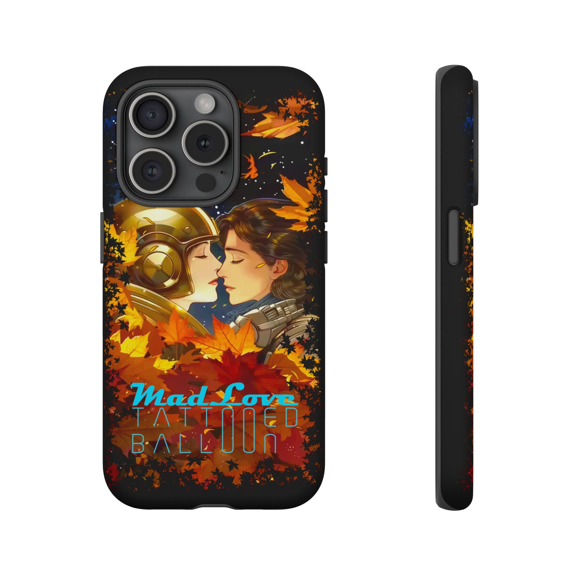 "Mad Love" Phone Case, Fall Themed Phone Accessory, Cute Couple Protector, Seasonal Tech Accessories, Gift for Him or Her
