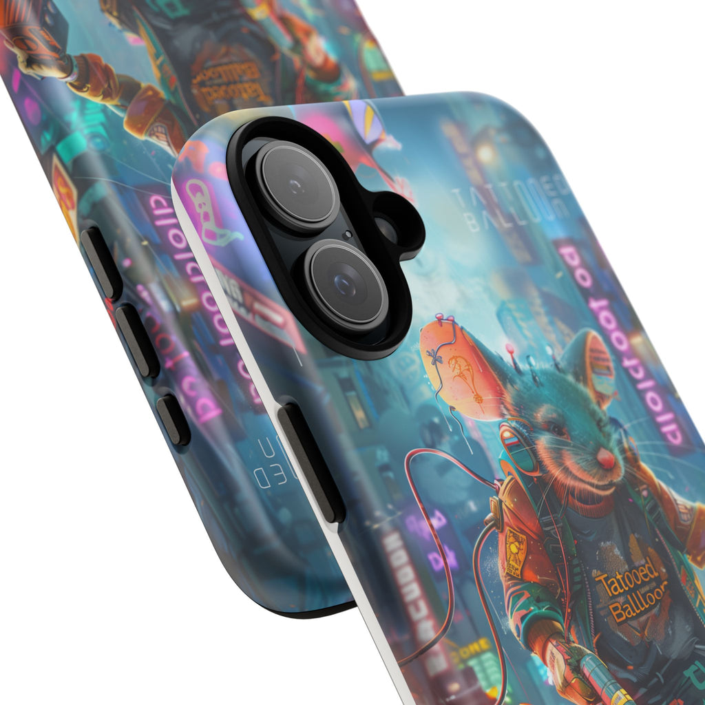 Electromouse Cyber City Design from Tattooed Balloon's 'Dirty Circuits' Album, Phone Cases