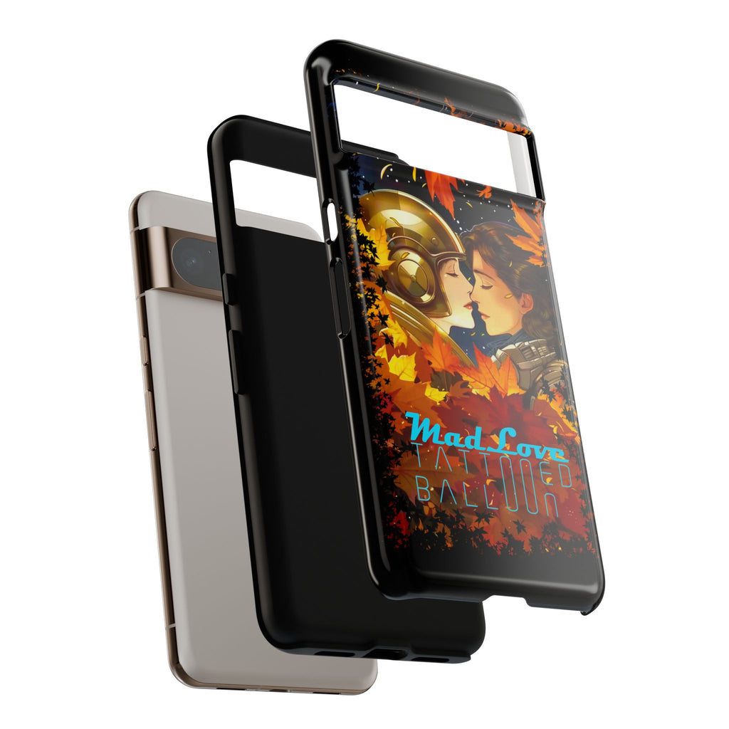 "Mad Love" Phone Case, Fall Themed Phone Accessory, Cute Couple Protector, Seasonal Tech Accessories, Gift for Him or Her