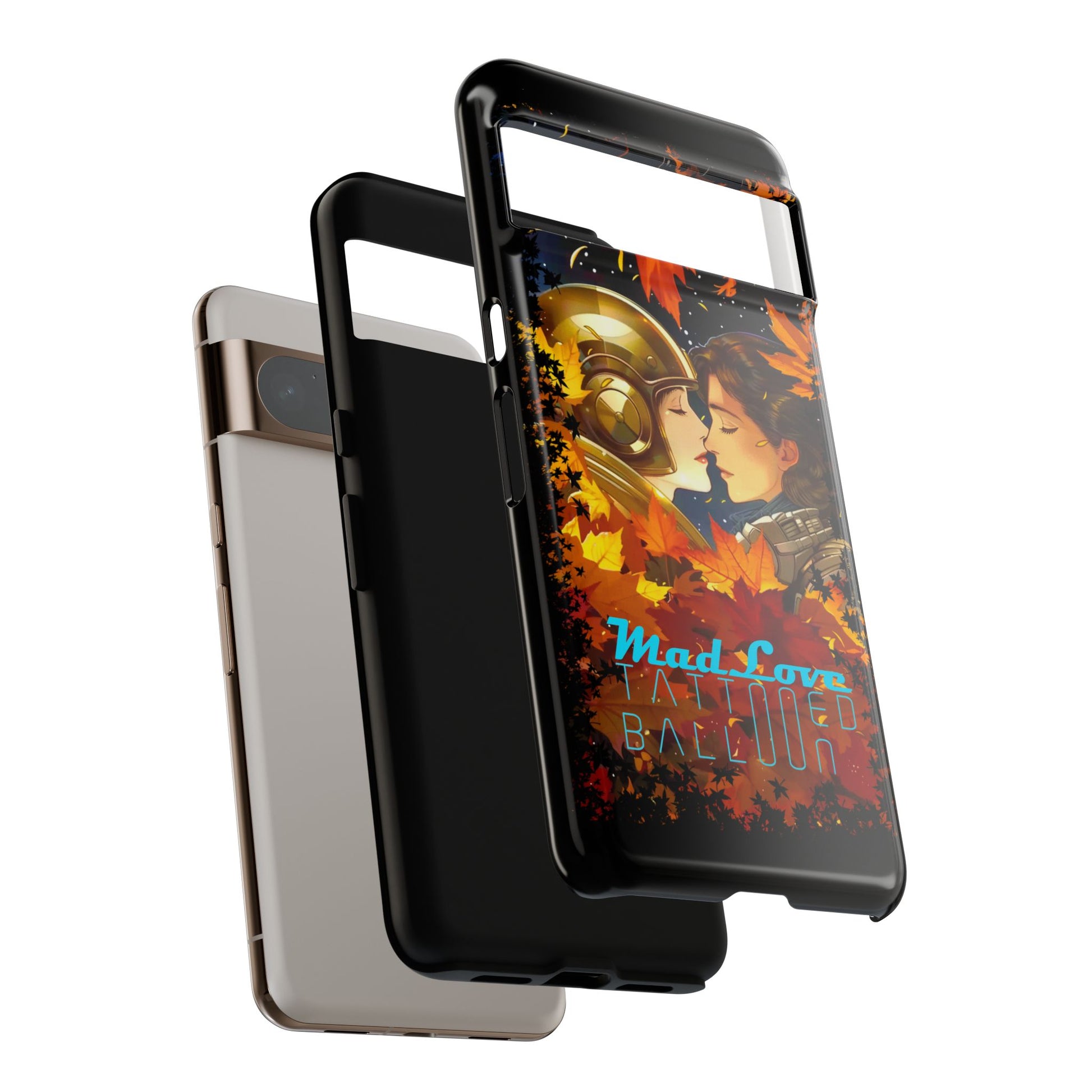 "Mad Love" Phone Case, Fall Themed Phone Accessory, Cute Couple Protector, Seasonal Tech Accessories, Gift for Him or Her