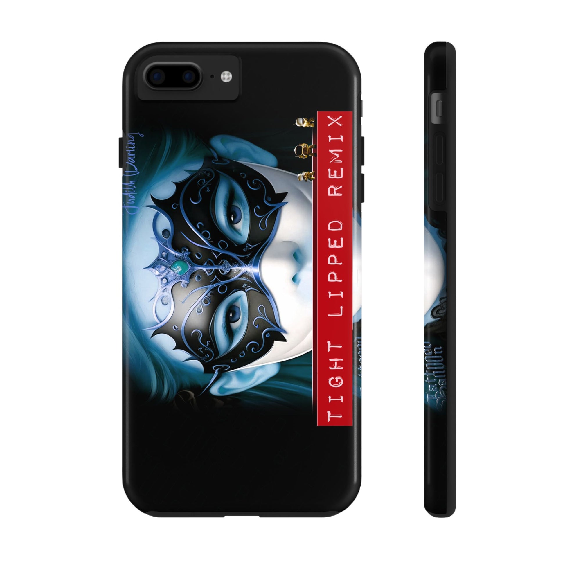 "Judith Darling" By Tattooed Balloon Now in the Palm of you hand!, Unique Phone Cover (Black)