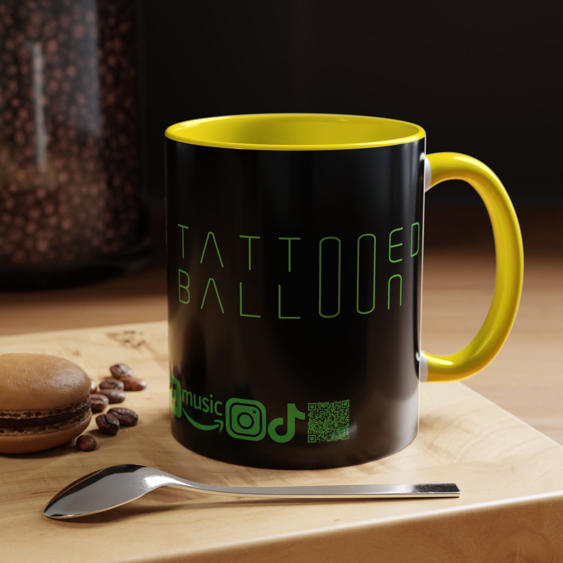"Zapper" by Tattooed Balloon,  Accent Coffee Mug for TB Lovers