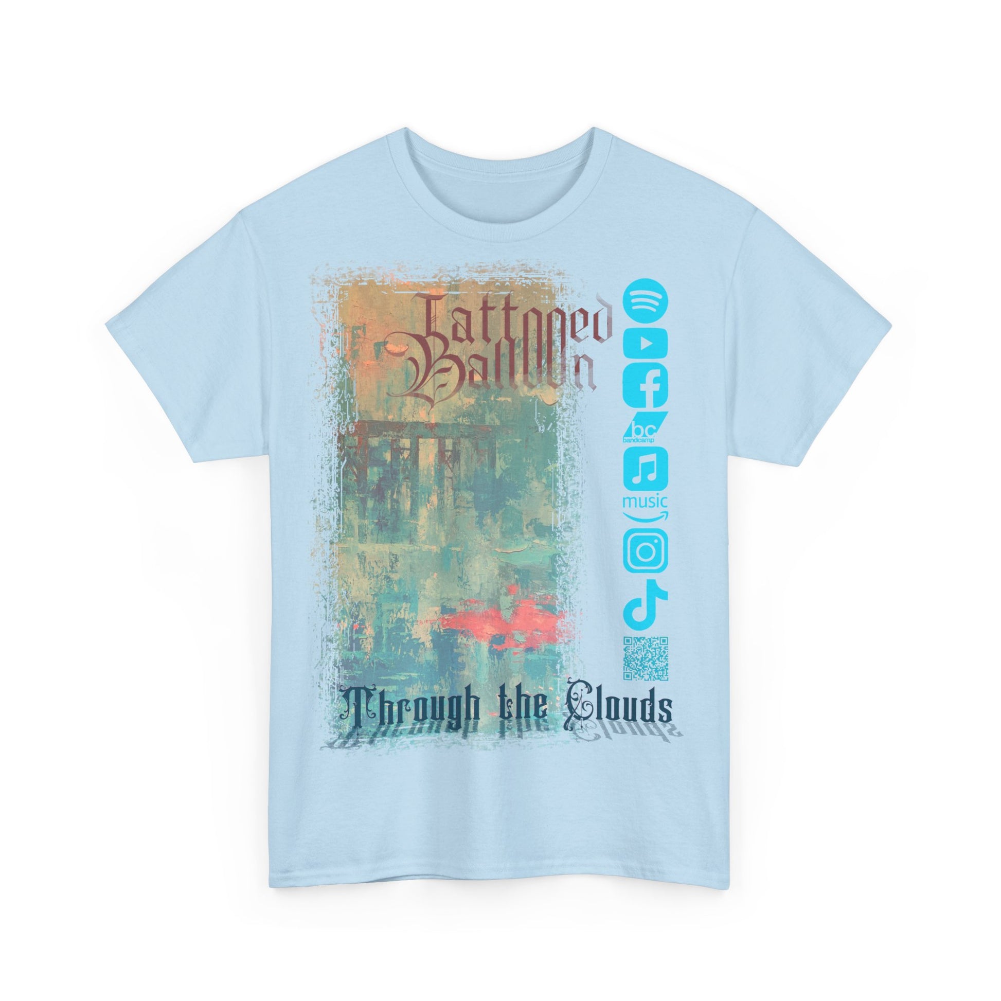 "Through The Clouds" Album Tee by Tattooed Balloon, Festival Apparel