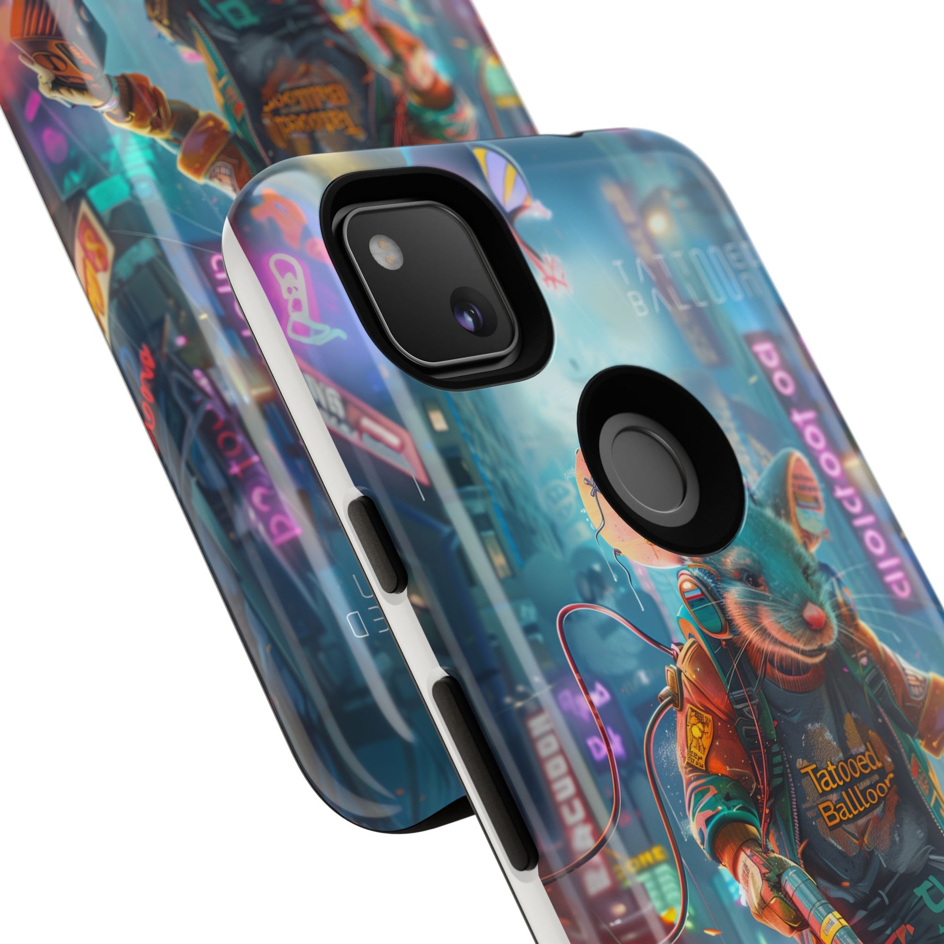 Electromouse Cyber City Design from Tattooed Balloon's 'Dirty Circuits' Album, Phone Cases