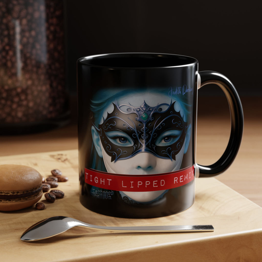 "Judith Darling" Mystical Masquerade Coffee Mug from Tattooed Balloon