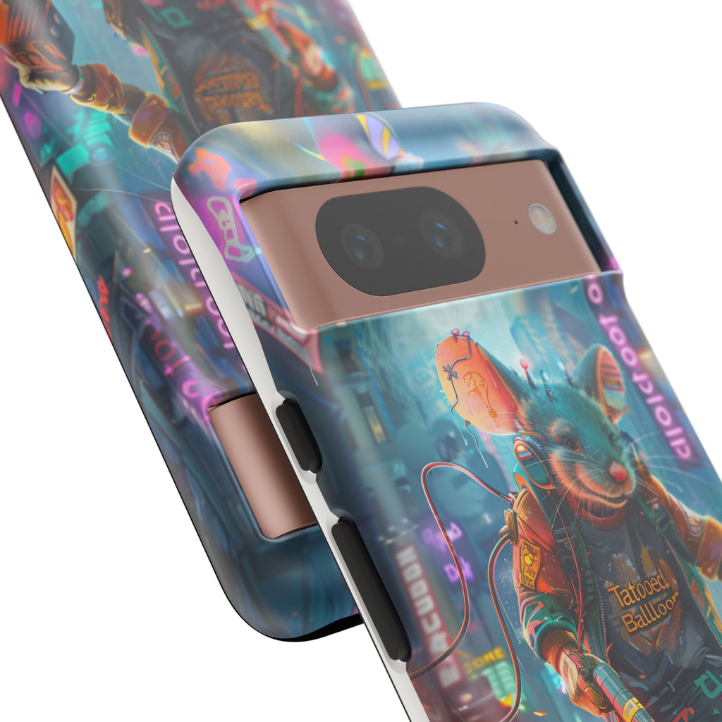 Electromouse Cyber City Design from Tattooed Balloon's 'Dirty Circuits' Album, Phone Cases