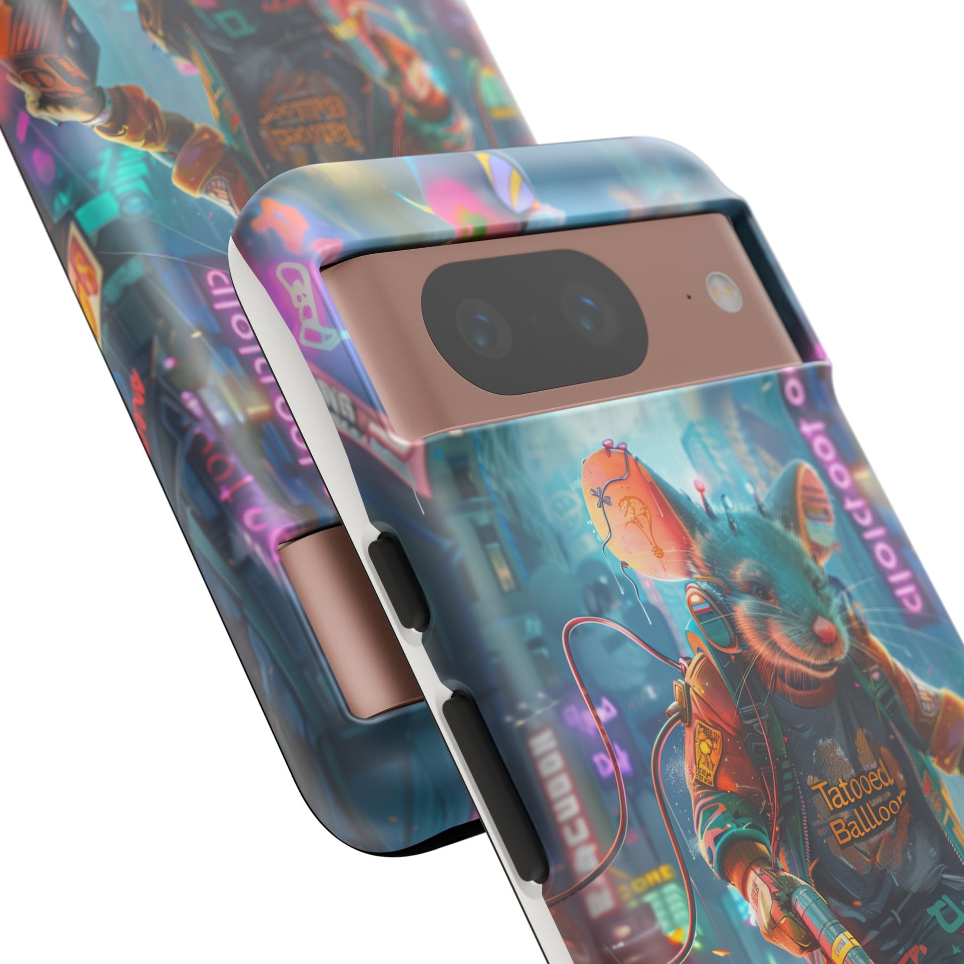 Electromouse Cyber City Design from Tattooed Balloon's 'Dirty Circuits' Album, Phone Cases