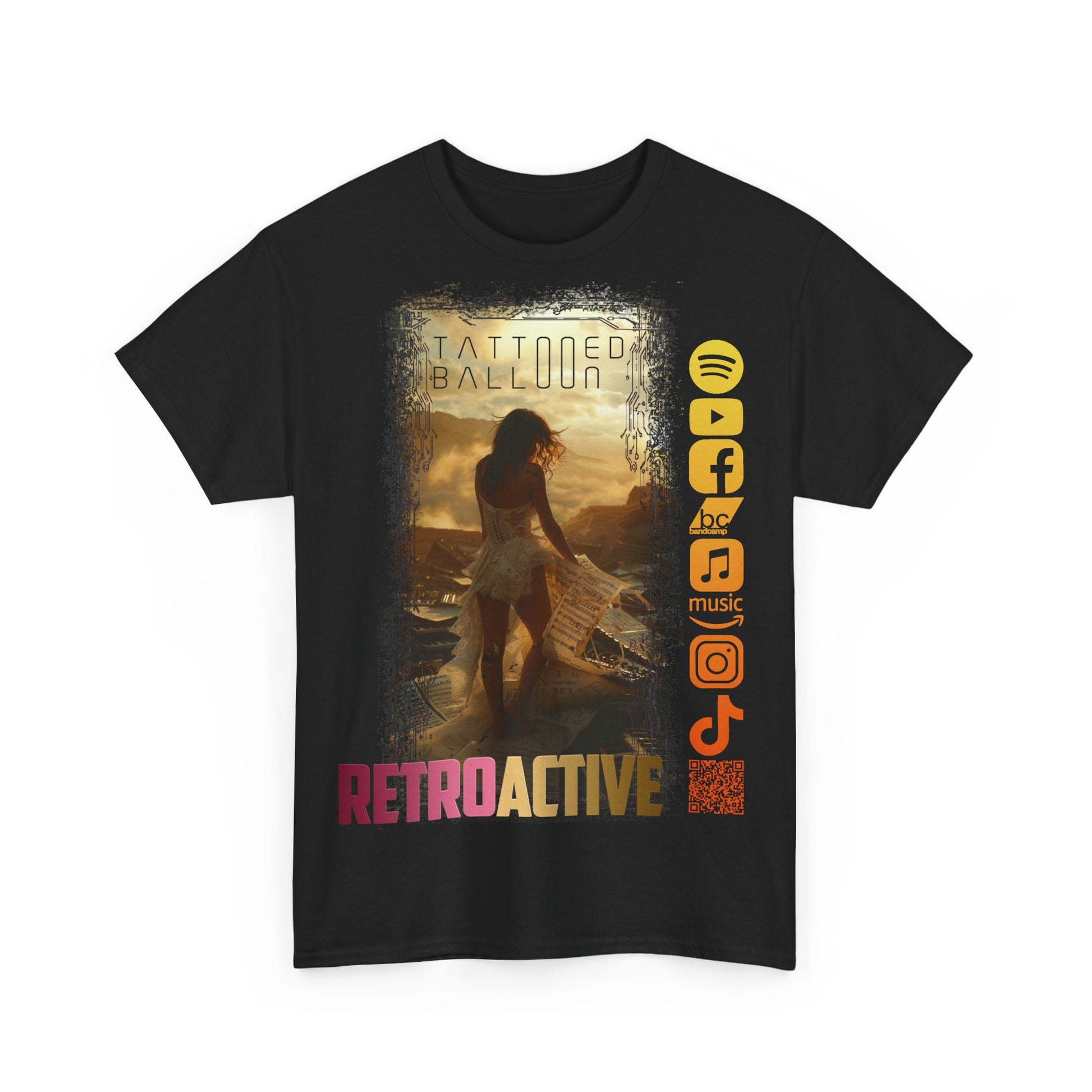 Retro-Active Tee by Tattooed Balloon, Festival Apparel