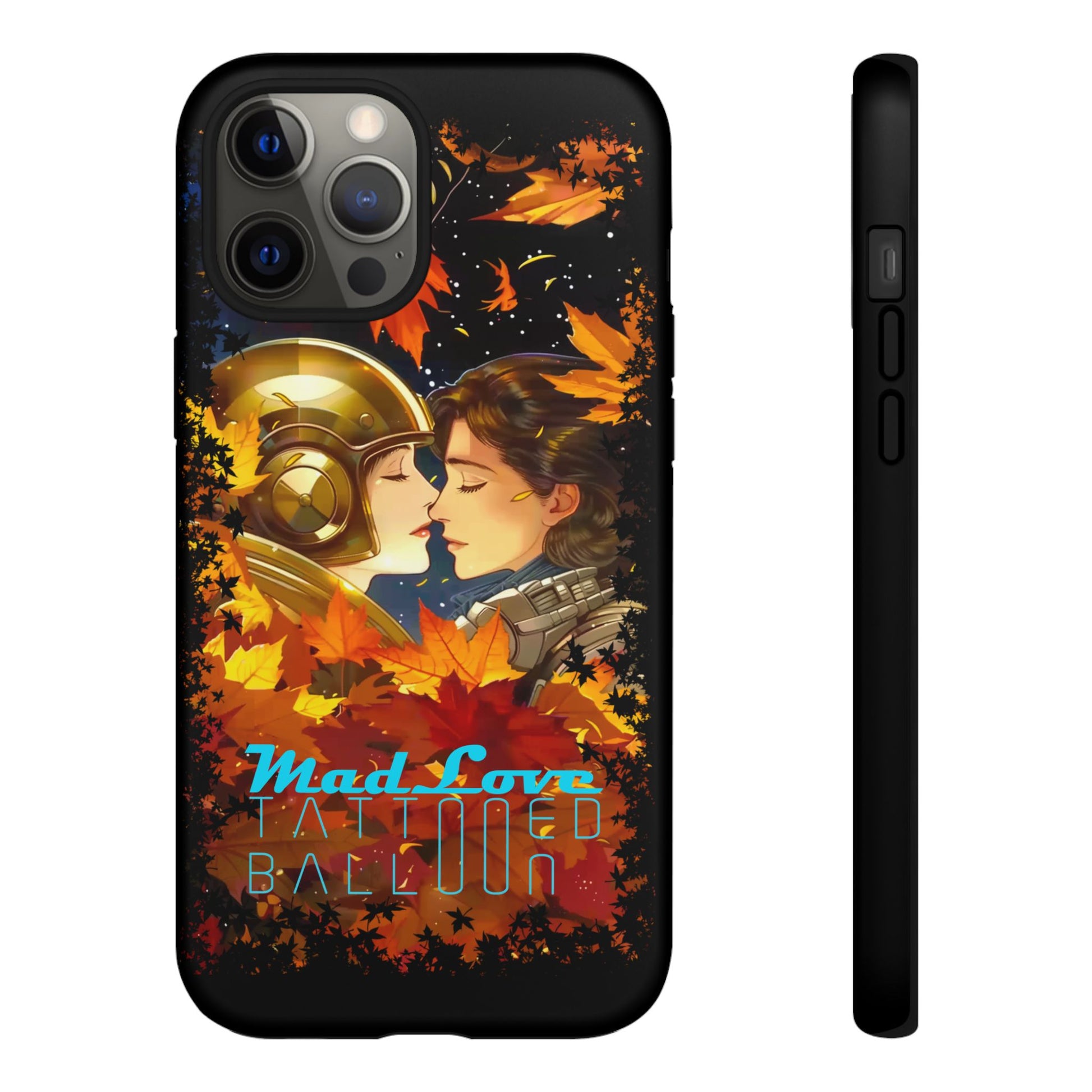 "Mad Love" Phone Case, Fall Themed Phone Accessory, Cute Couple Protector, Seasonal Tech Accessories, Gift for Him or Her