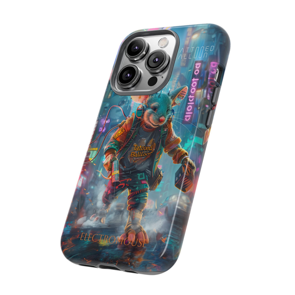 Electromouse Cyber City Design from Tattooed Balloon's 'Dirty Circuits' Album, Phone Cases