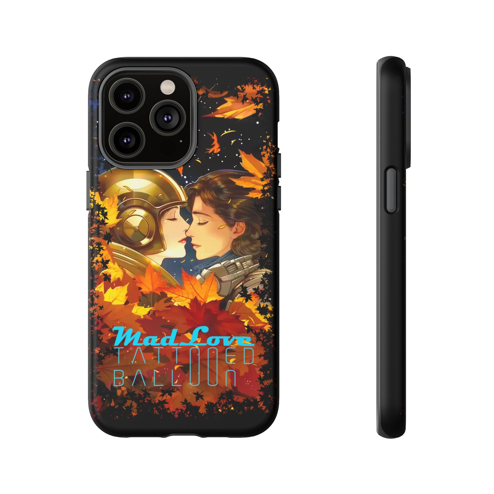 "Mad Love" Phone Case, Fall Themed Phone Accessory, Cute Couple Protector, Seasonal Tech Accessories, Gift for Him or Her