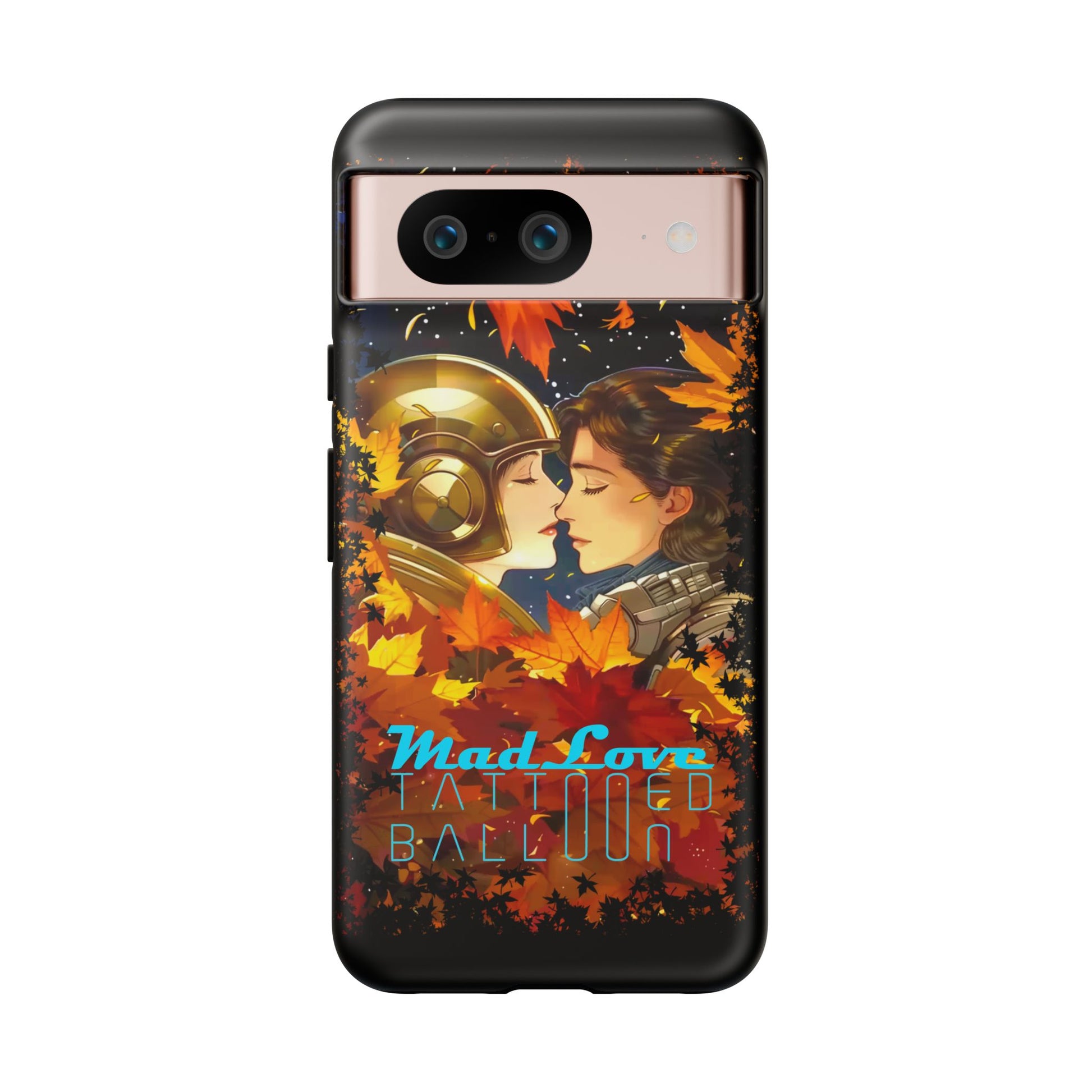 "Mad Love" Phone Case, Fall Themed Phone Accessory, Cute Couple Protector, Seasonal Tech Accessories, Gift for Him or Her