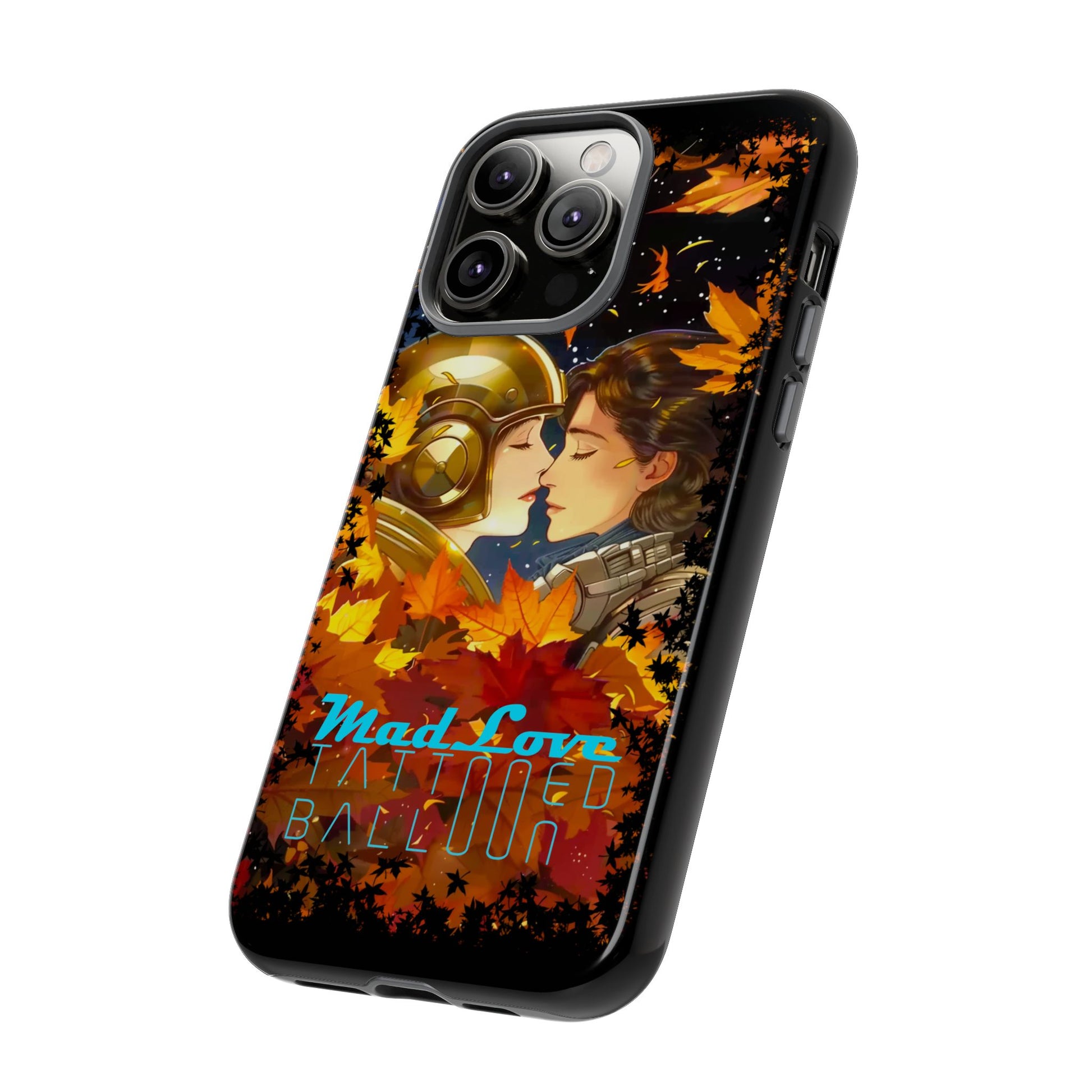 "Mad Love" Phone Case, Fall Themed Phone Accessory, Cute Couple Protector, Seasonal Tech Accessories, Gift for Him or Her