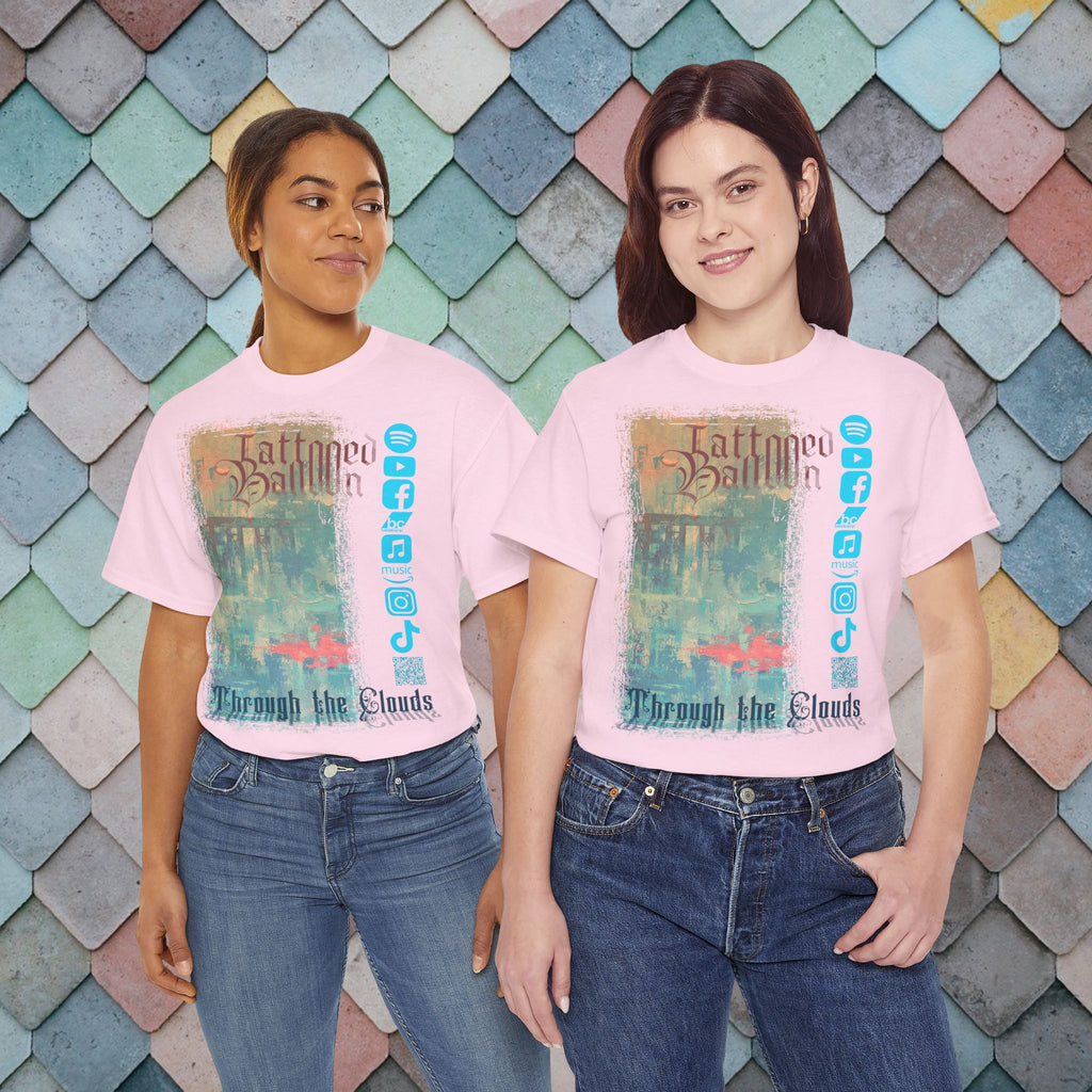 "Through The Clouds" Album Tee by Tattooed Balloon, Festival Apparel