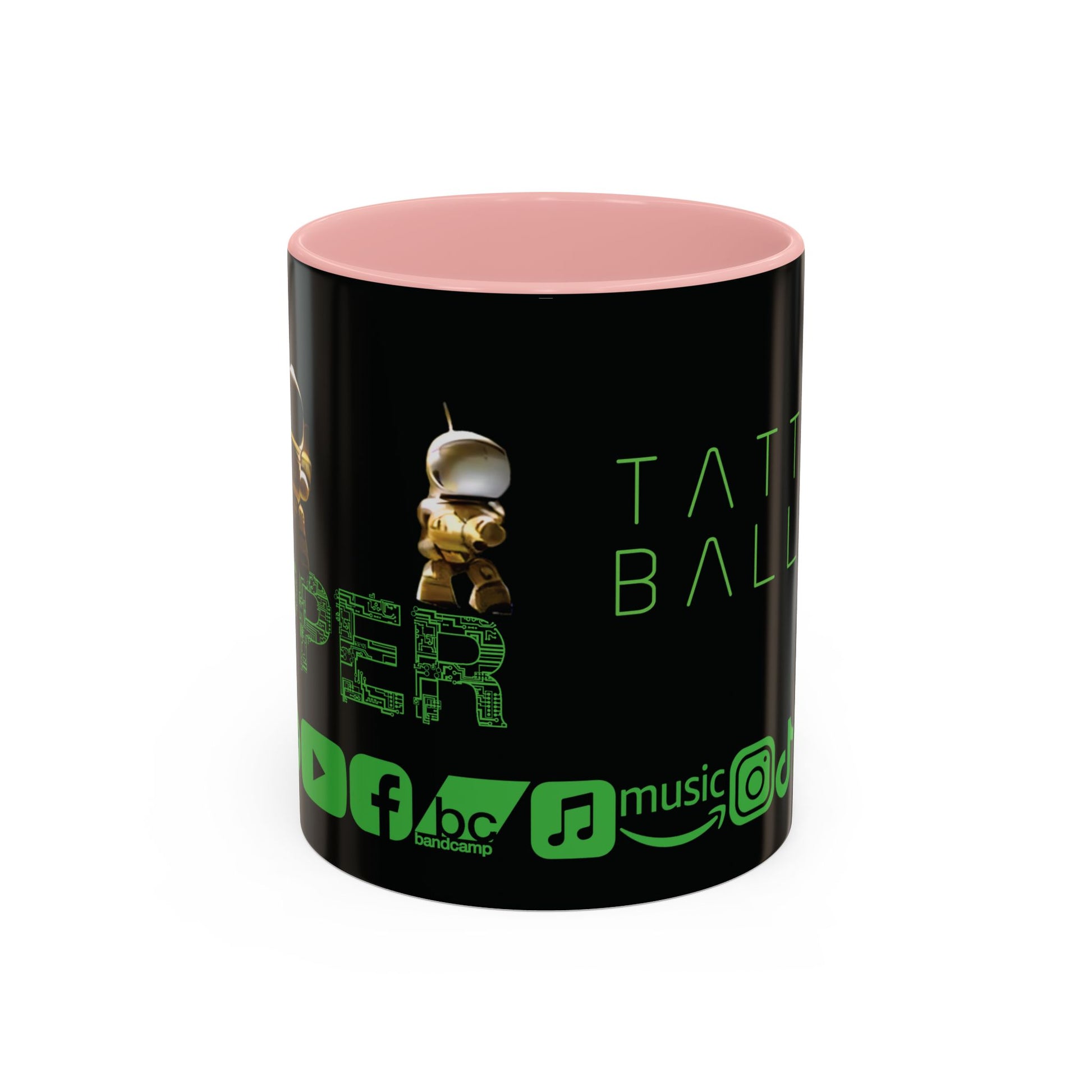 "Zapper" by Tattooed Balloon,  Accent Coffee Mug for TB Lovers