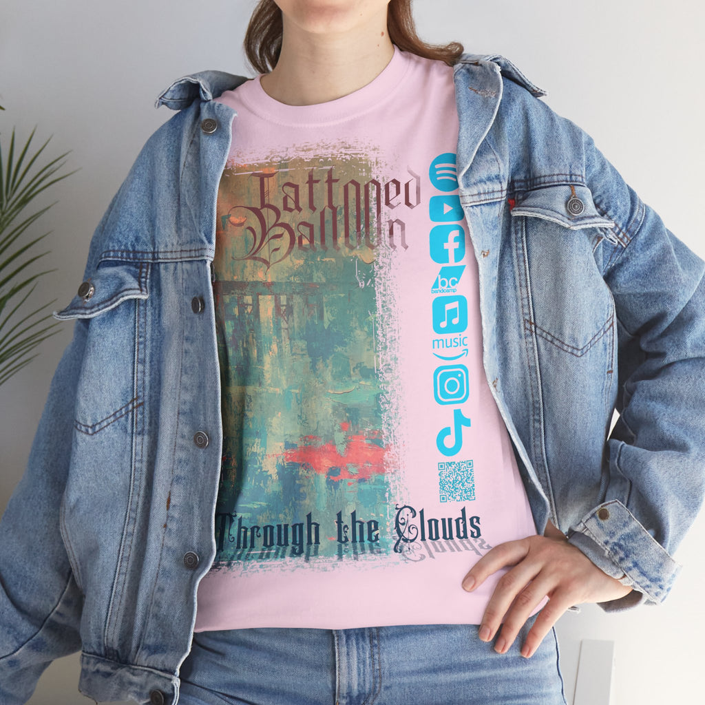 "Through The Clouds" Album Tee by Tattooed Balloon, Festival Apparel