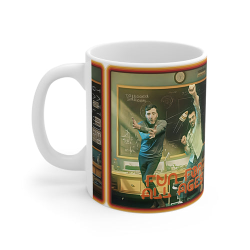"Fun For All Ages" Album Cover from Tattooed Balloon Promotion Mug