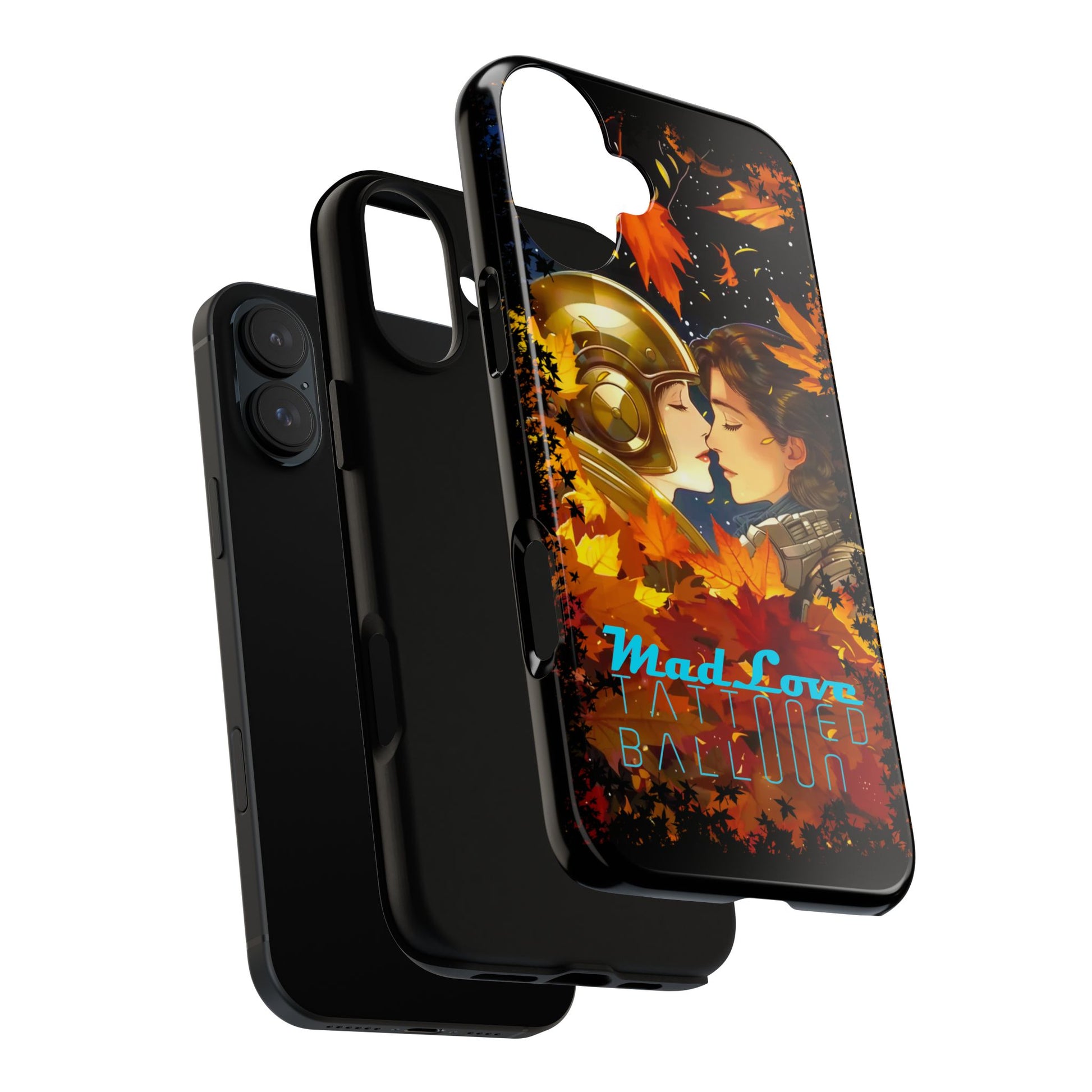 "Mad Love" Phone Case, Fall Themed Phone Accessory, Cute Couple Protector, Seasonal Tech Accessories, Gift for Him or Her