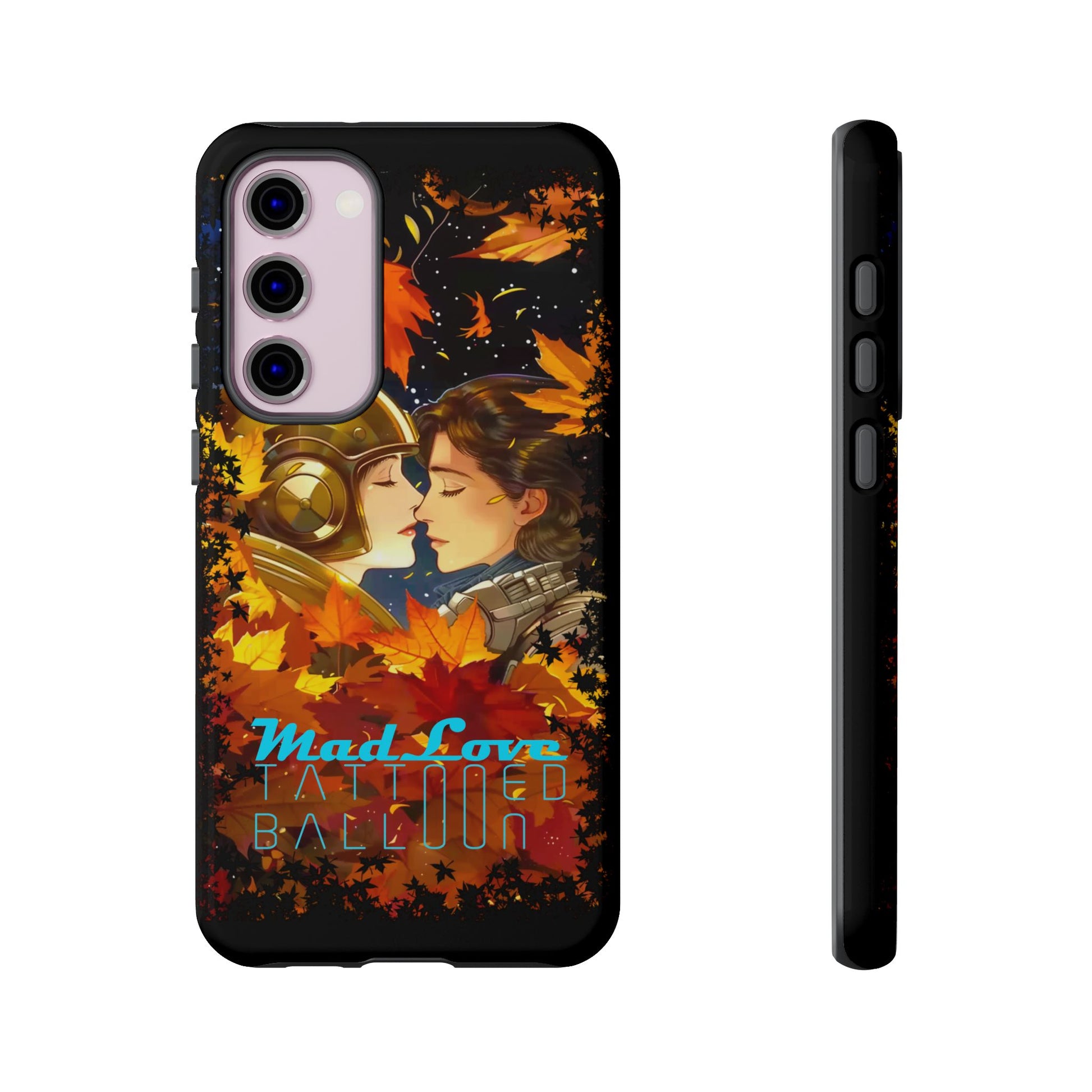"Mad Love" Phone Case, Fall Themed Phone Accessory, Cute Couple Protector, Seasonal Tech Accessories, Gift for Him or Her