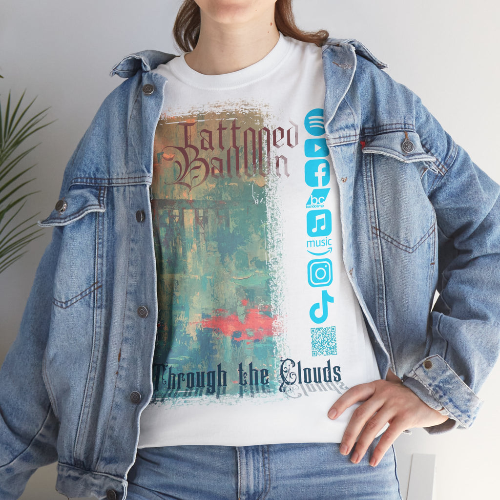 "Through The Clouds" Album Tee by Tattooed Balloon, Festival Apparel
