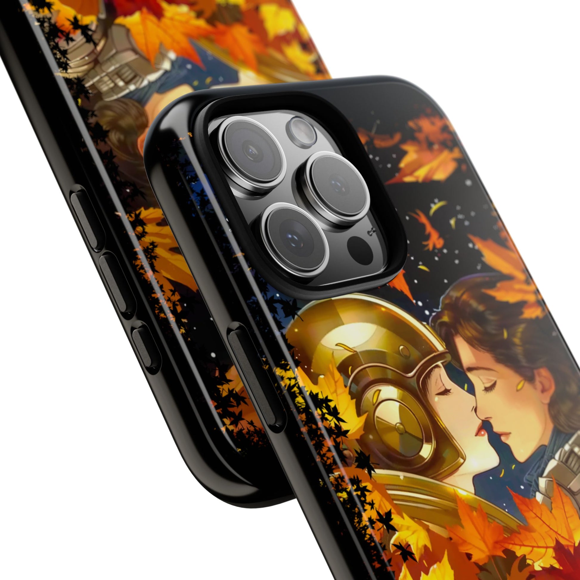 "Mad Love" Phone Case, Fall Themed Phone Accessory, Cute Couple Protector, Seasonal Tech Accessories, Gift for Him or Her