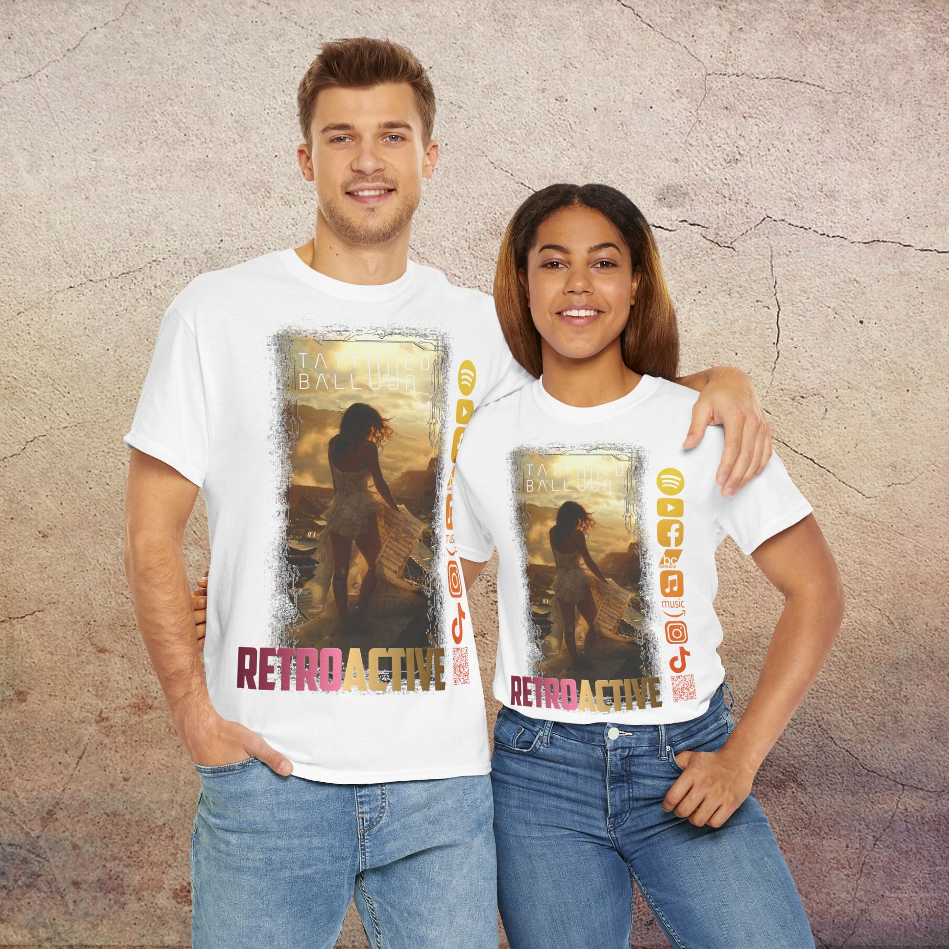 Retro-Active Tee by Tattooed Balloon, Festival Apparel