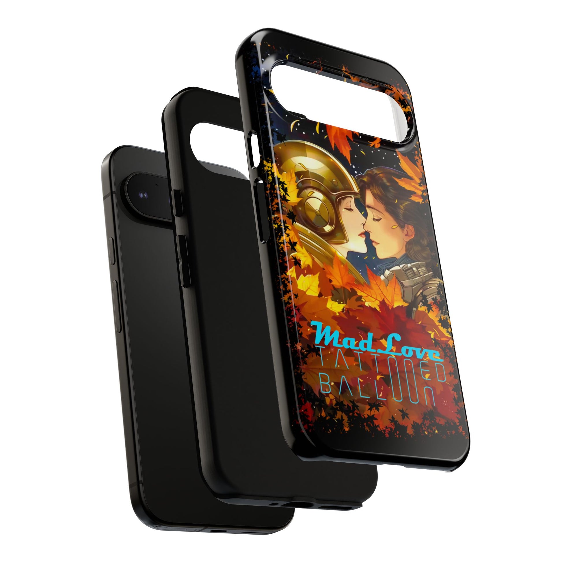 "Mad Love" Phone Case, Fall Themed Phone Accessory, Cute Couple Protector, Seasonal Tech Accessories, Gift for Him or Her