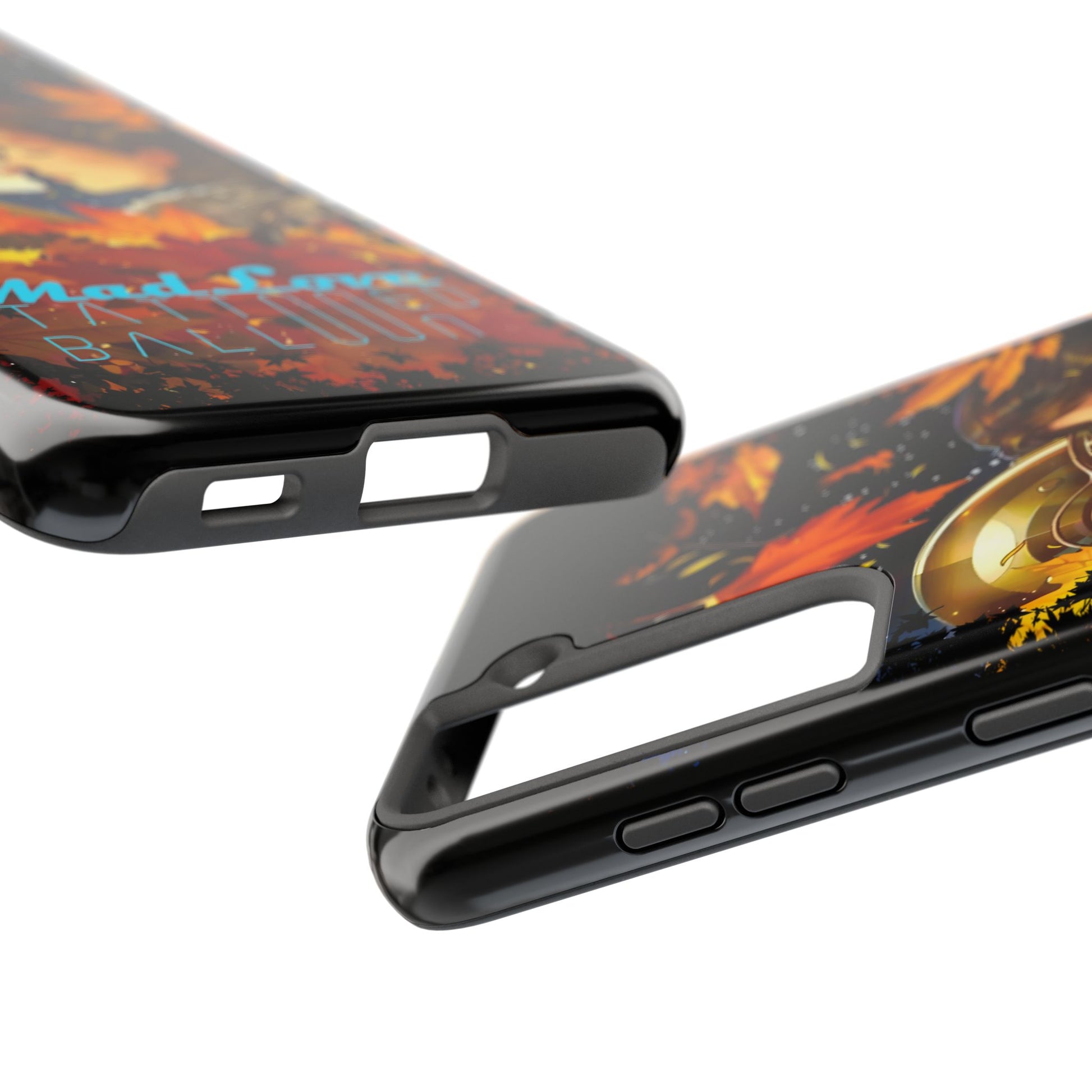 Tattooed Balloon, Unique Phone Covers, Mad Love Design, Autumn Vibes, Romantic Quotes Tough Phone Cases for Her | Fall Accessories, Couple Gifts,