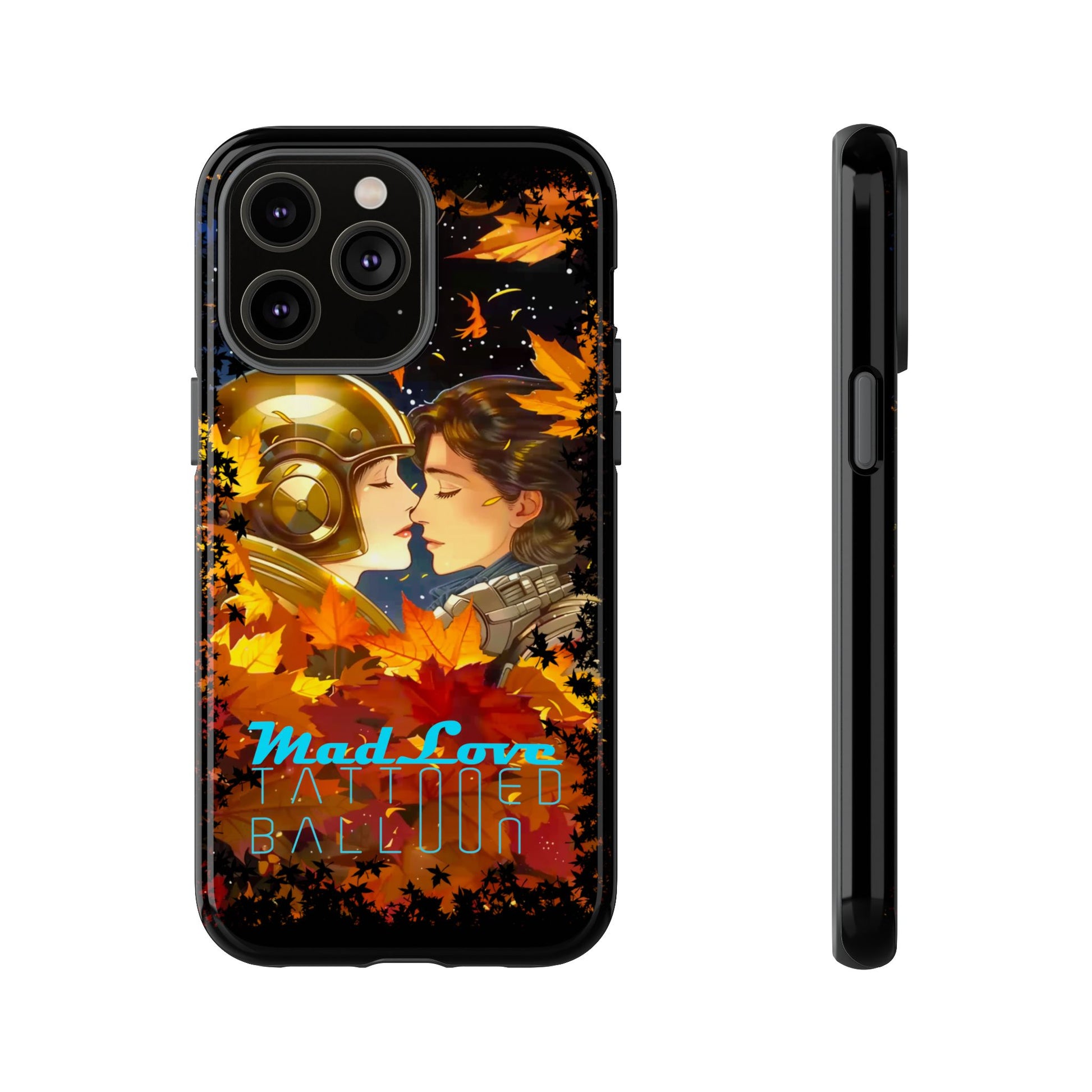 "Mad Love" Phone Case, Fall Themed Phone Accessory, Cute Couple Protector, Seasonal Tech Accessories, Gift for Him or Her