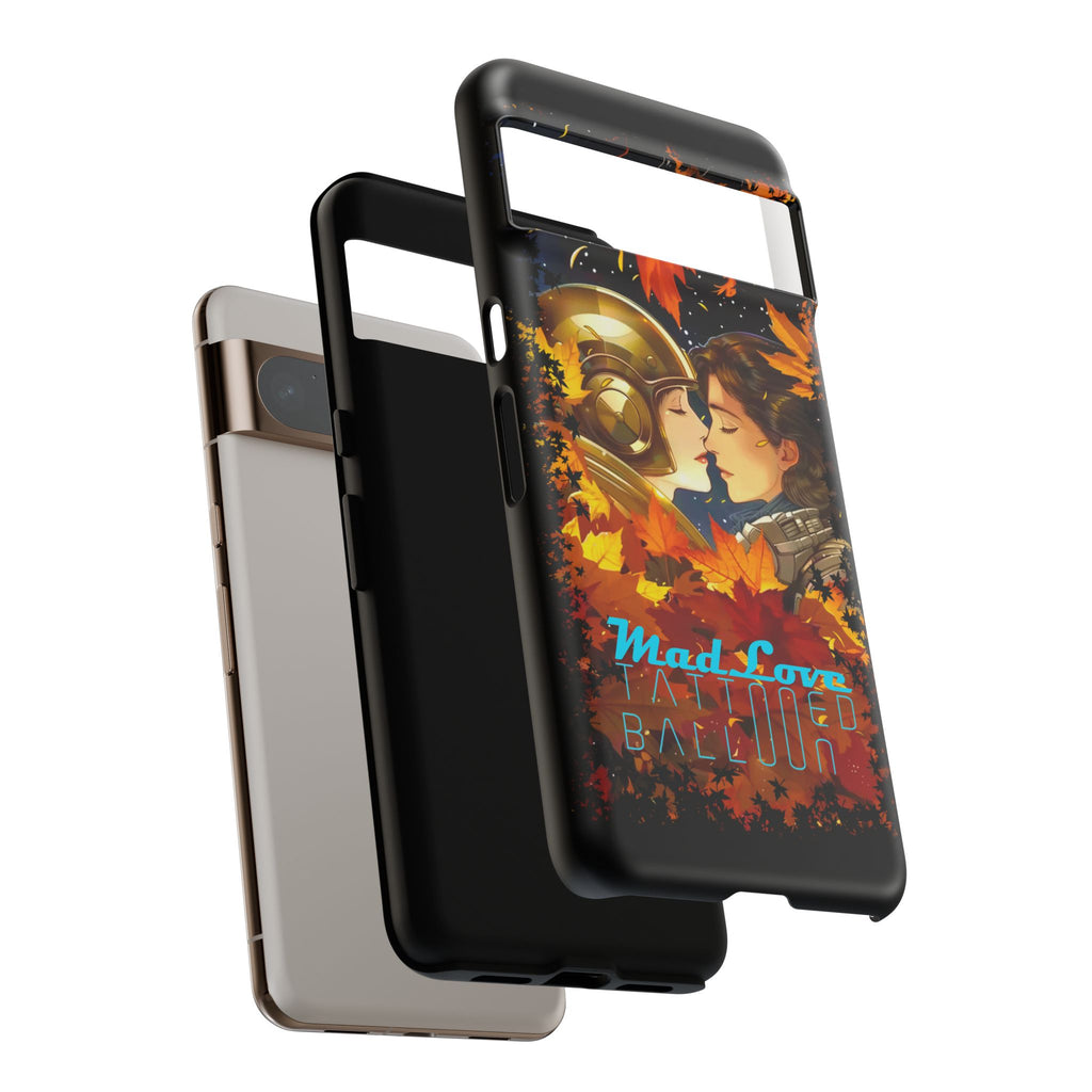 "Mad Love" Phone Case, Fall Themed Phone Accessory, Cute Couple Protector, Seasonal Tech Accessories, Gift for Him or Her