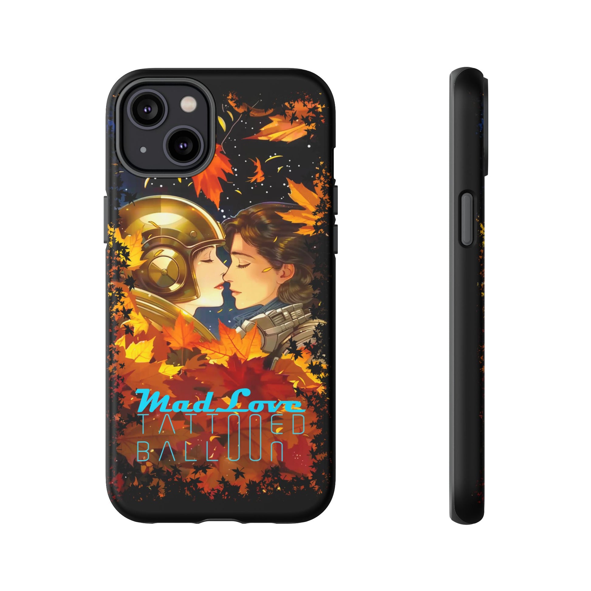 "Mad Love" Phone Case, Fall Themed Phone Accessory, Cute Couple Protector, Seasonal Tech Accessories, Gift for Him or Her