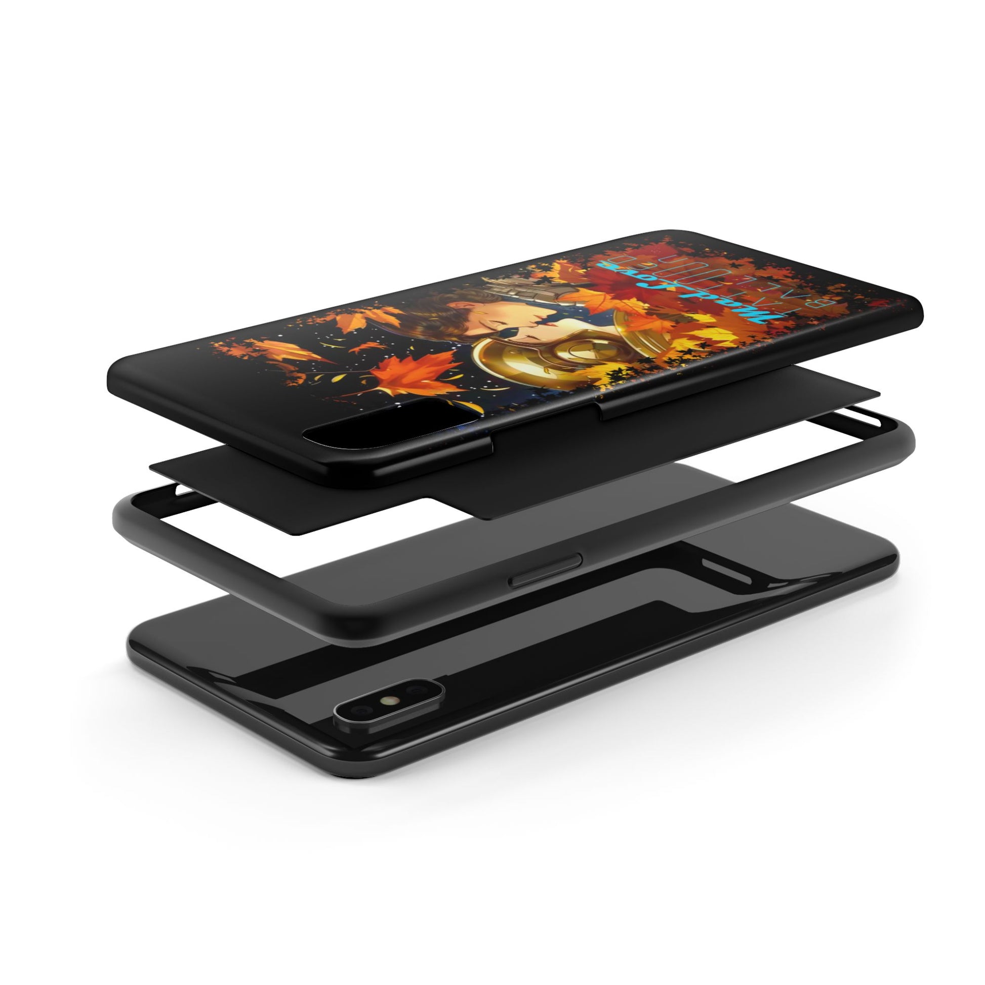 Tattooed Balloon, Unique Phone Covers, Mad Love Design, Autumn Vibes, Romantic Quotes Tough Phone Cases for Her | Fall Accessories, Couple Gifts,