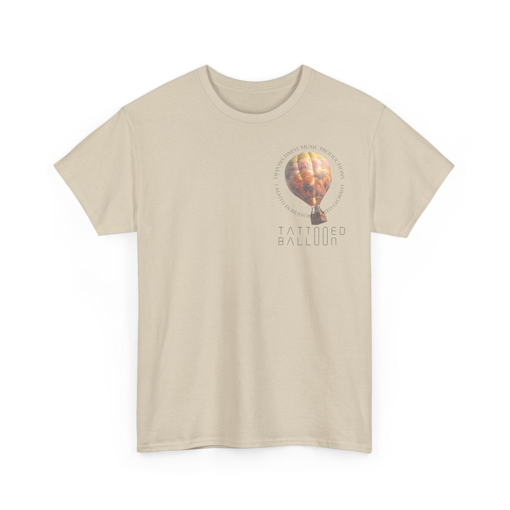Tattooed Balloon Tee, Casual Wear, Outdoor Adventure T-Shirt, Festival Apparel, Summer Vibes Clothing, Unique Gift Idea