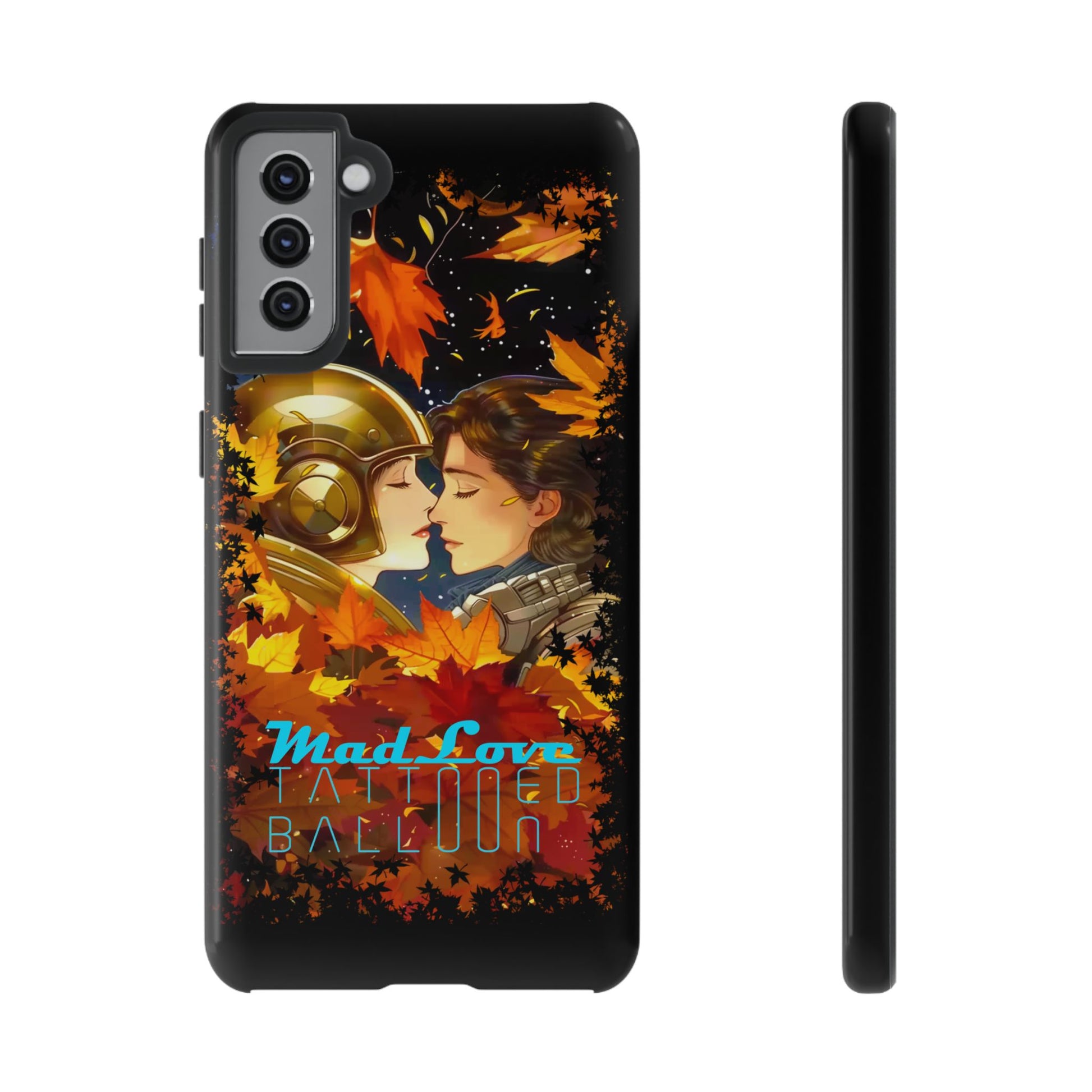 "Mad Love" Phone Case, Fall Themed Phone Accessory, Cute Couple Protector, Seasonal Tech Accessories, Gift for Him or Her