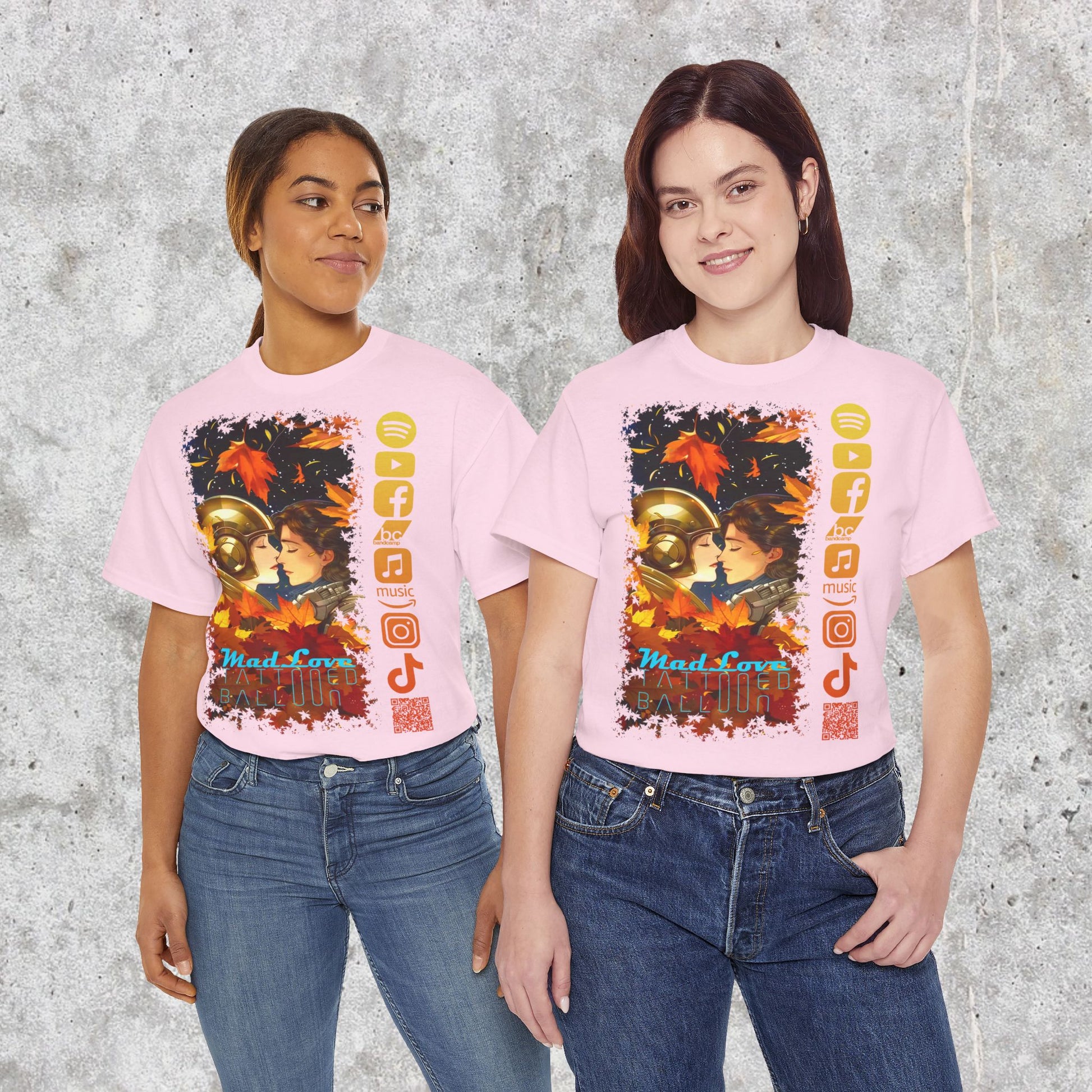 "Mad Love" Tee, by Tattooed Balloon, Fall Vibes,  Social Media Tee, Festival Apparel