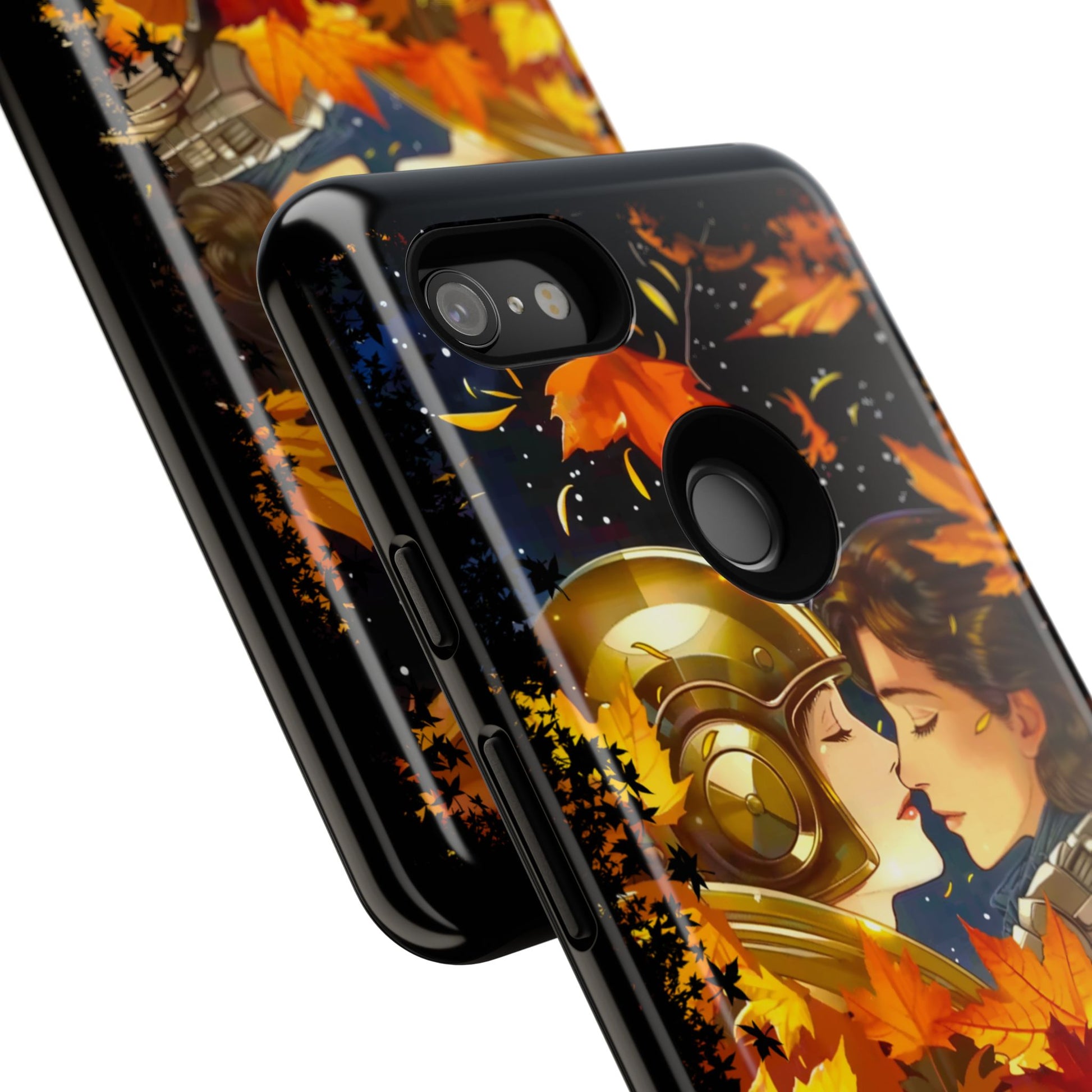 "Mad Love" Phone Case, Fall Themed Phone Accessory, Cute Couple Protector, Seasonal Tech Accessories, Gift for Him or Her