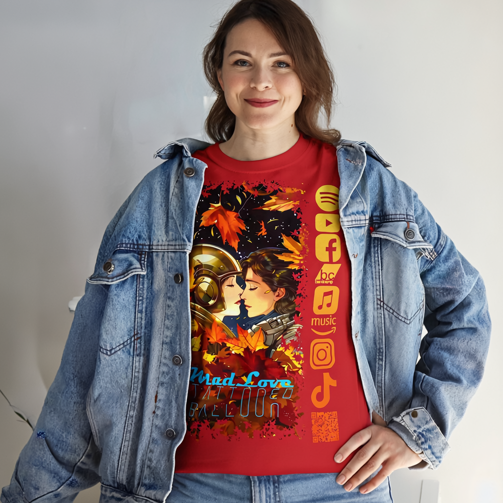 "Mad Love" Tee, by Tattooed Balloon, Fall Vibes,  Social Media Tee, Festival Apparel