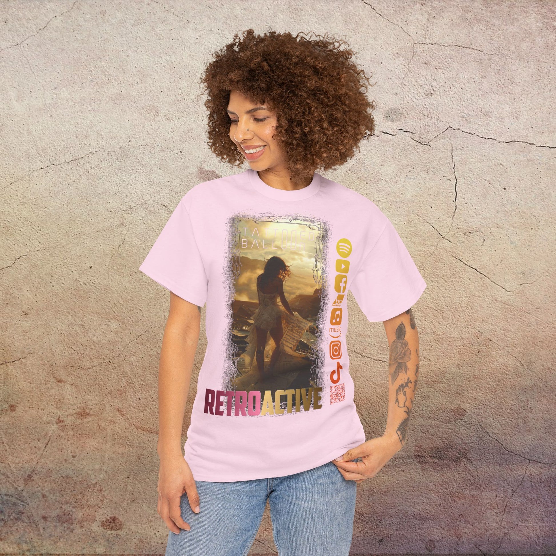 Retro-Active Tee by Tattooed Balloon, Festival Apparel