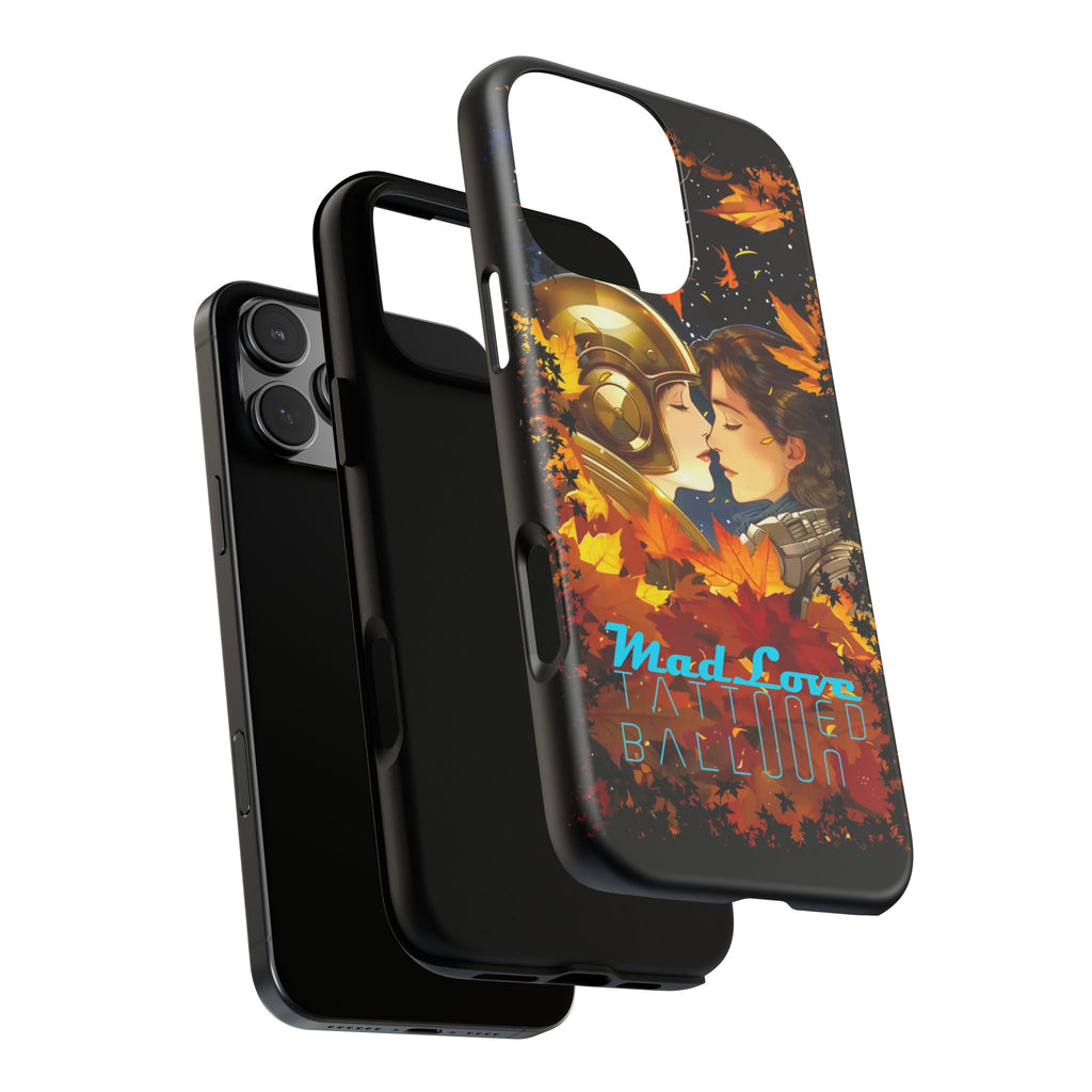 "Mad Love" Phone Case, Fall Themed Phone Accessory, Cute Couple Protector, Seasonal Tech Accessories, Gift for Him or Her