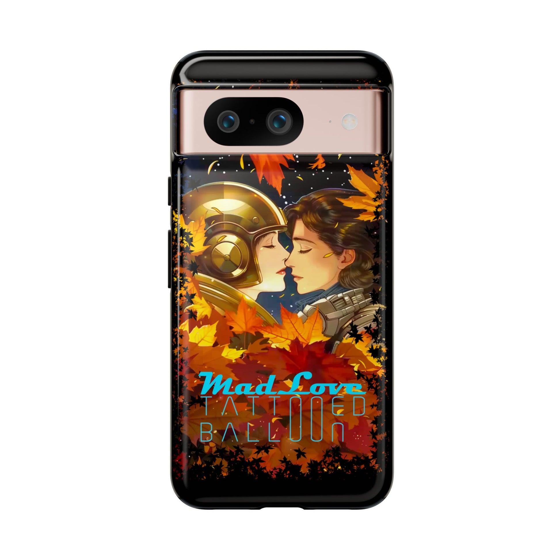 "Mad Love" Phone Case, Fall Themed Phone Accessory, Cute Couple Protector, Seasonal Tech Accessories, Gift for Him or Her