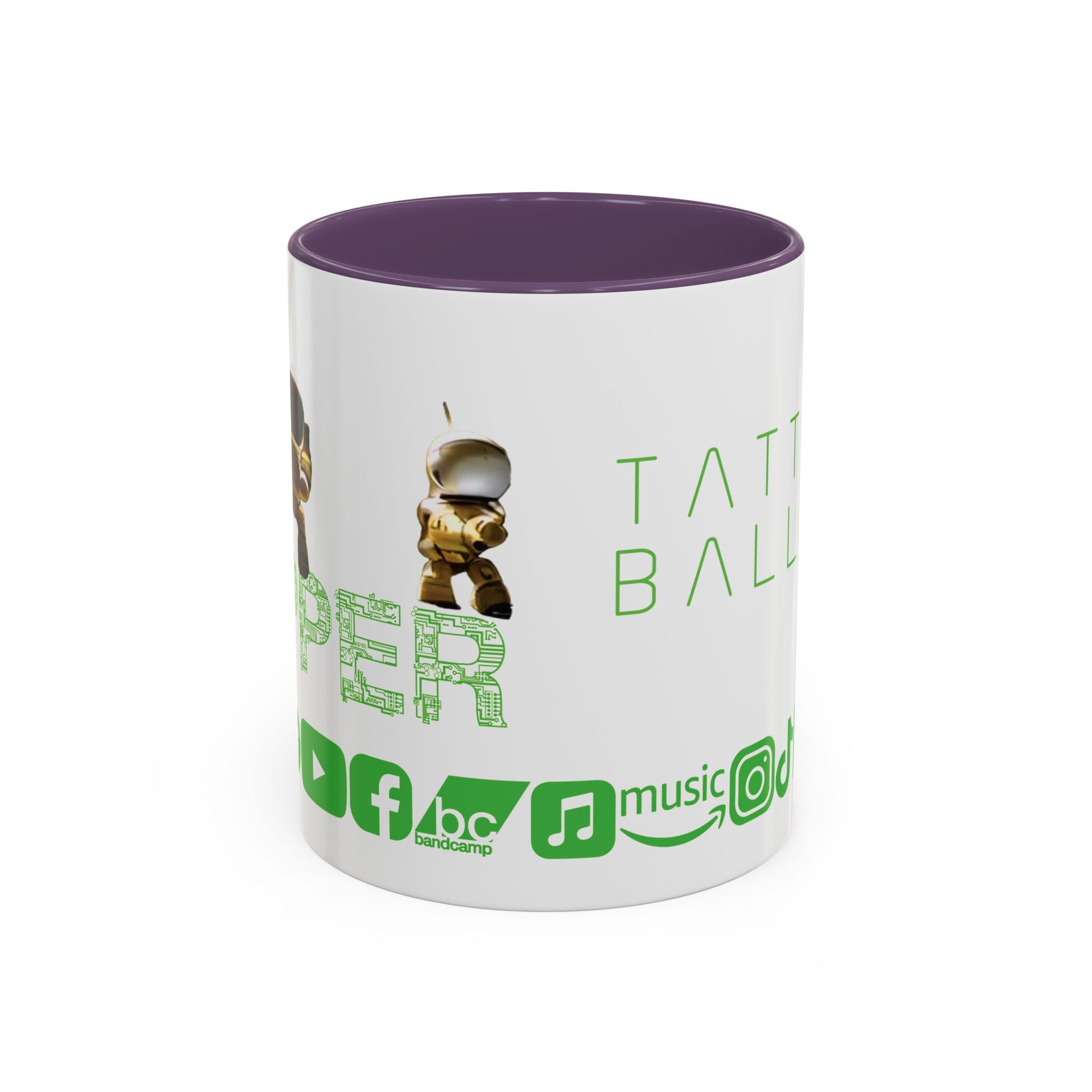 "Zapper" by Tattooed Balloon, Accent Coffee Mug for TB Lovers.